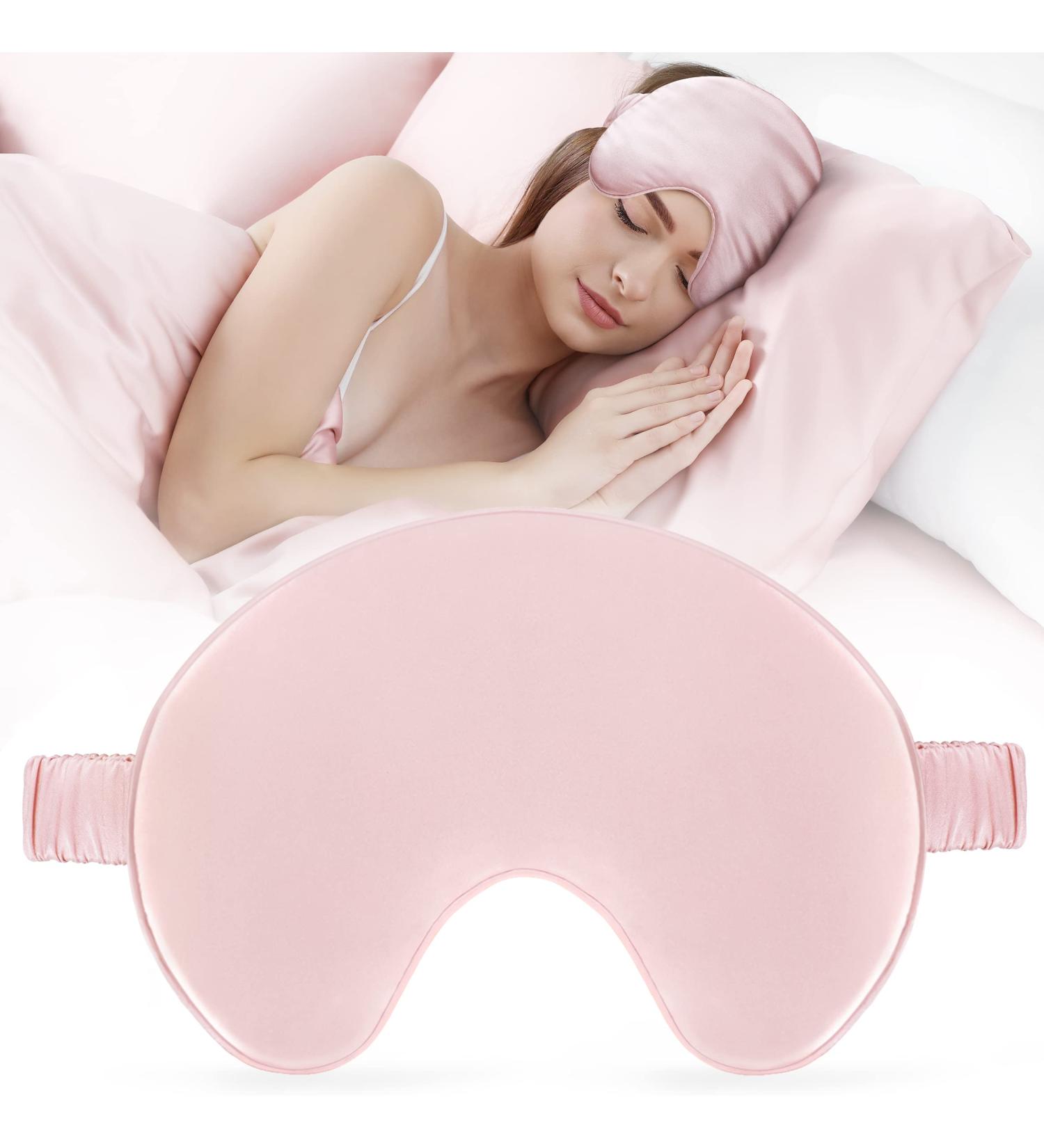 FRESHME Pure Mulberry Silk Sleep Mask | Light Blockout Eye Mask for Women Men | Soft & Comfortable Blindfold for Sleeping, Travel, Yoga - Buy Online on GoSupps.com