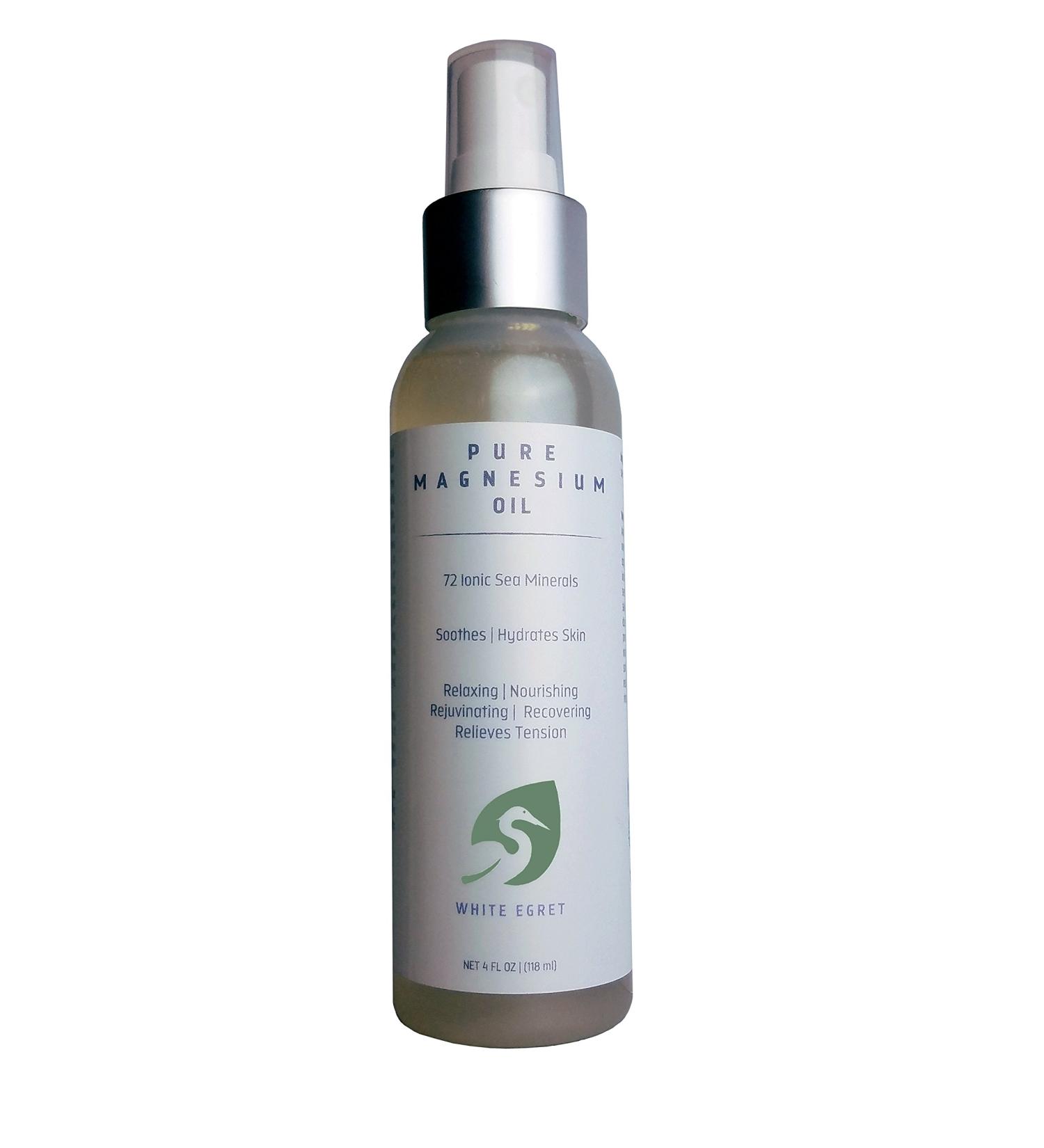 White Egret Pure Magnesium Body Oil 4 Ounce