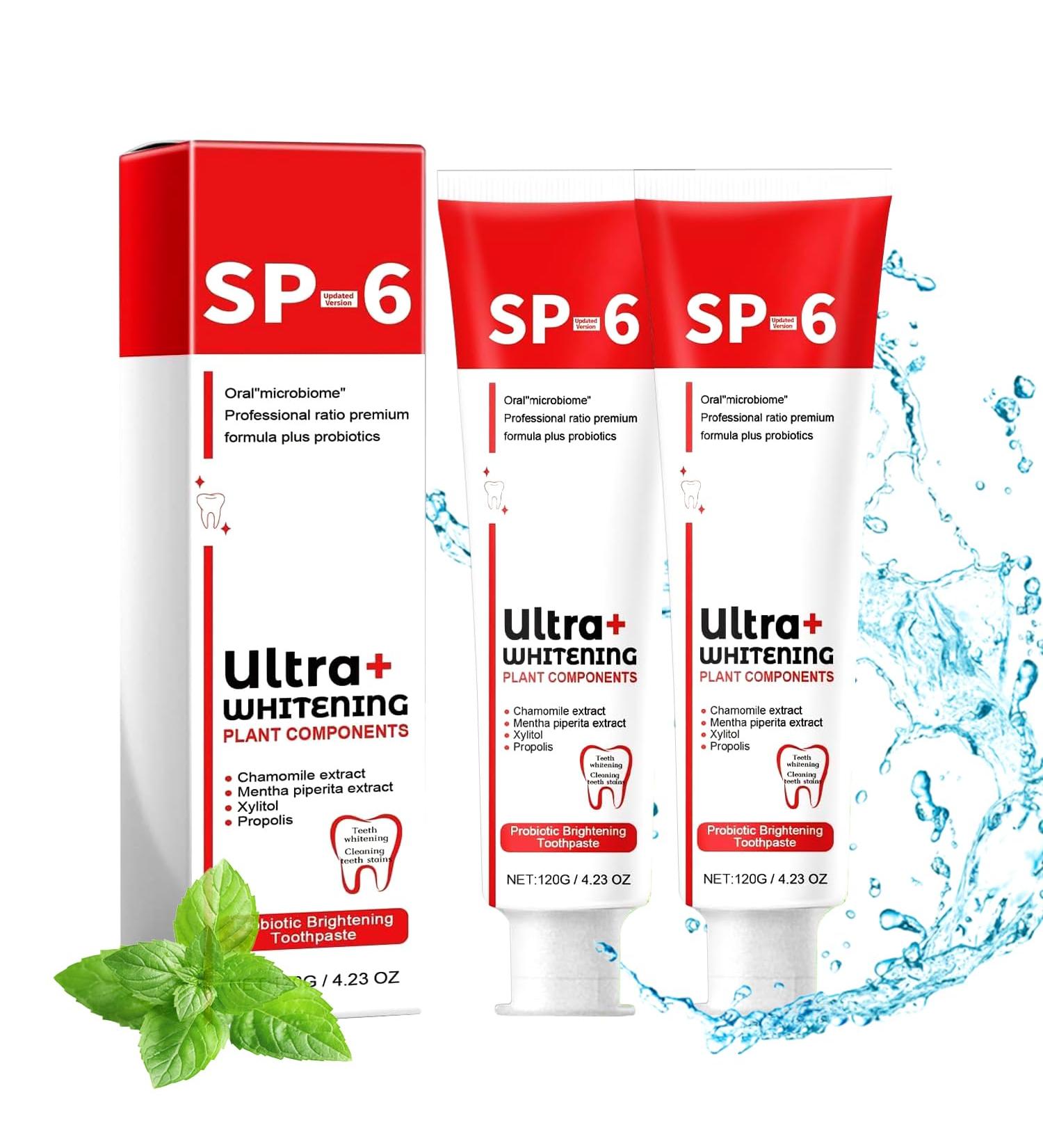 Super Probiotic SP-6 Ultra Whitening Toothpaste | Fresh Breath 9.8 oz | Best International Shipping - Buy Online on GoSupps.com