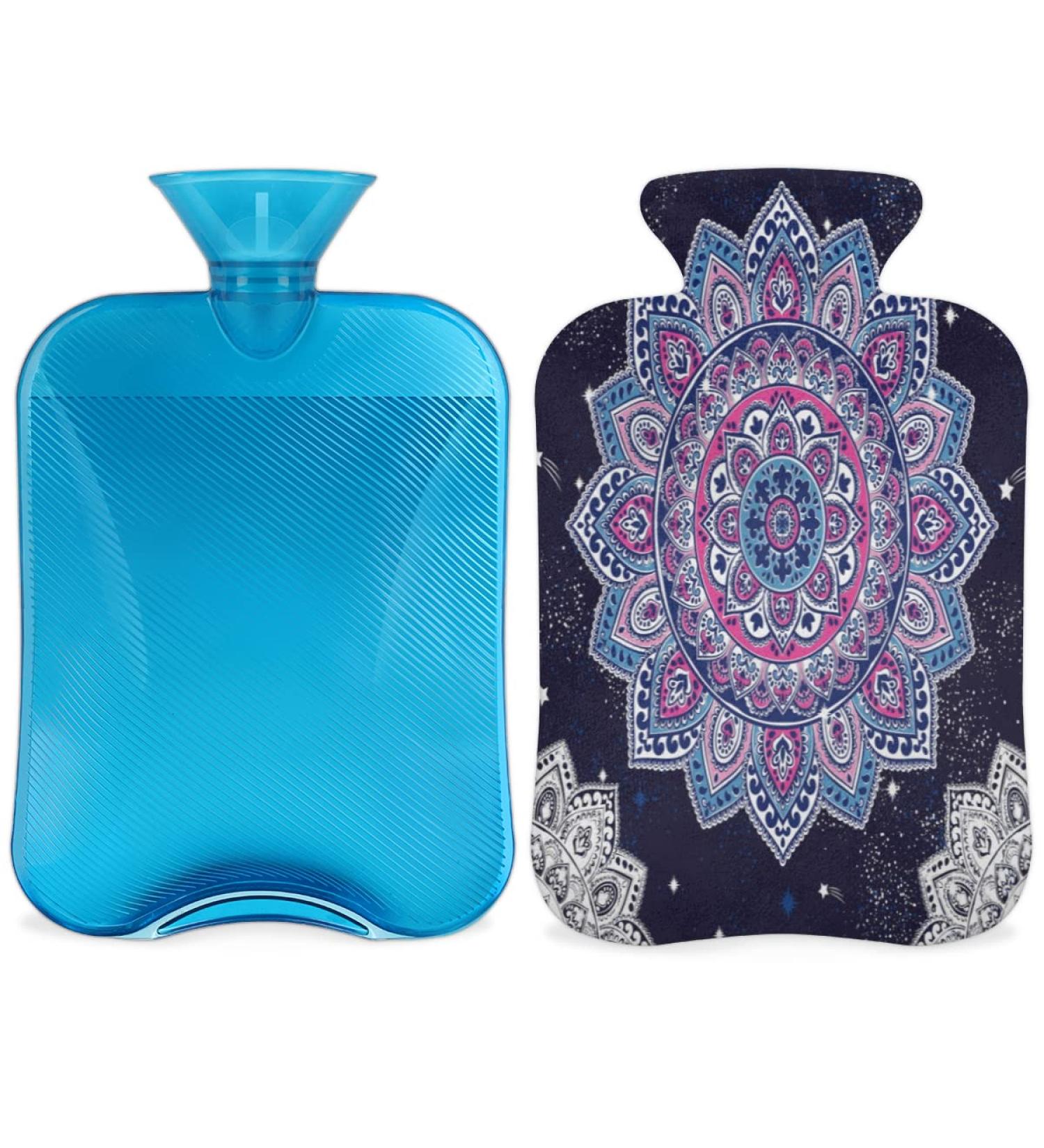 2L Indian Ethnic Mandala Hot Water Bottle | Pain Relief & Warmth | PVC Heating Bag for Cold Therapy & Menstrual Cramps - Buy Online on GoSupps.com