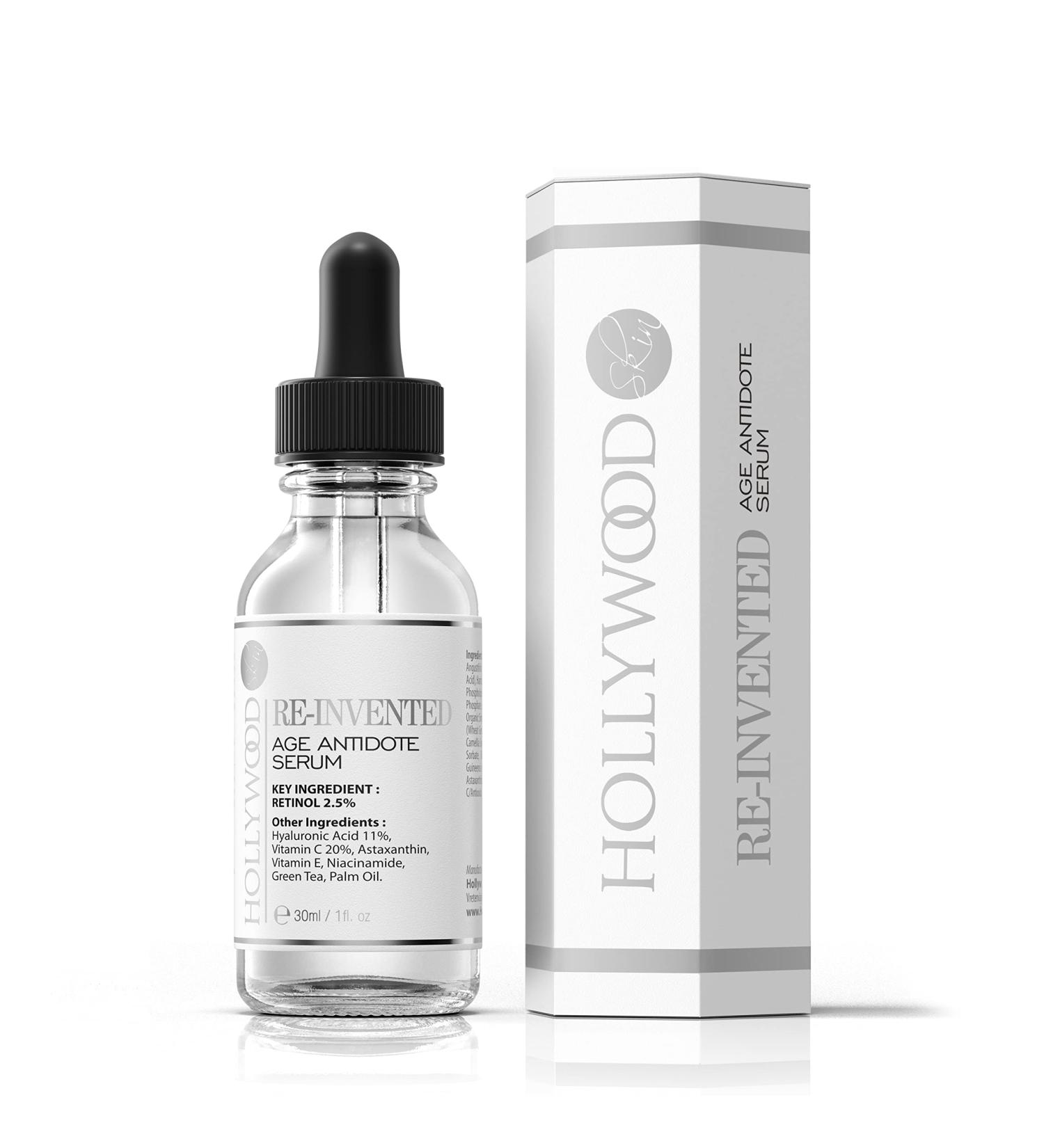 Best Anti-Aging Face Lift Serum - Award-Winning 2.5% Retinol with 11% Hyaluronic Acid, Vitamin C & E, Aloe Vera - 30ml - Buy Online on GoSupps.com