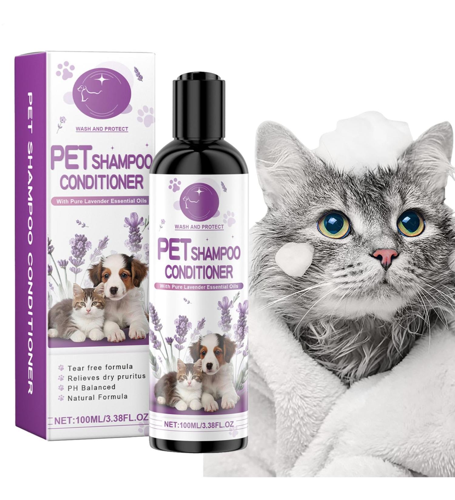 ulapithi Pet Conditioner Pet Shampoo for Dogs | Natural Detangling Pet Shampoo with Lavender 100ml Deodorizing Shampoo - Buy Online on GoSupps.com