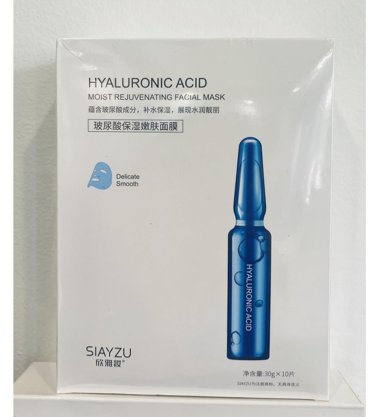 Buy Hyaluronic Acid Moist Rejuvenating Facial Mask Set 10 - Hydrating & Anti-Aging - International Shipping - Buy Online on GoSupps.com