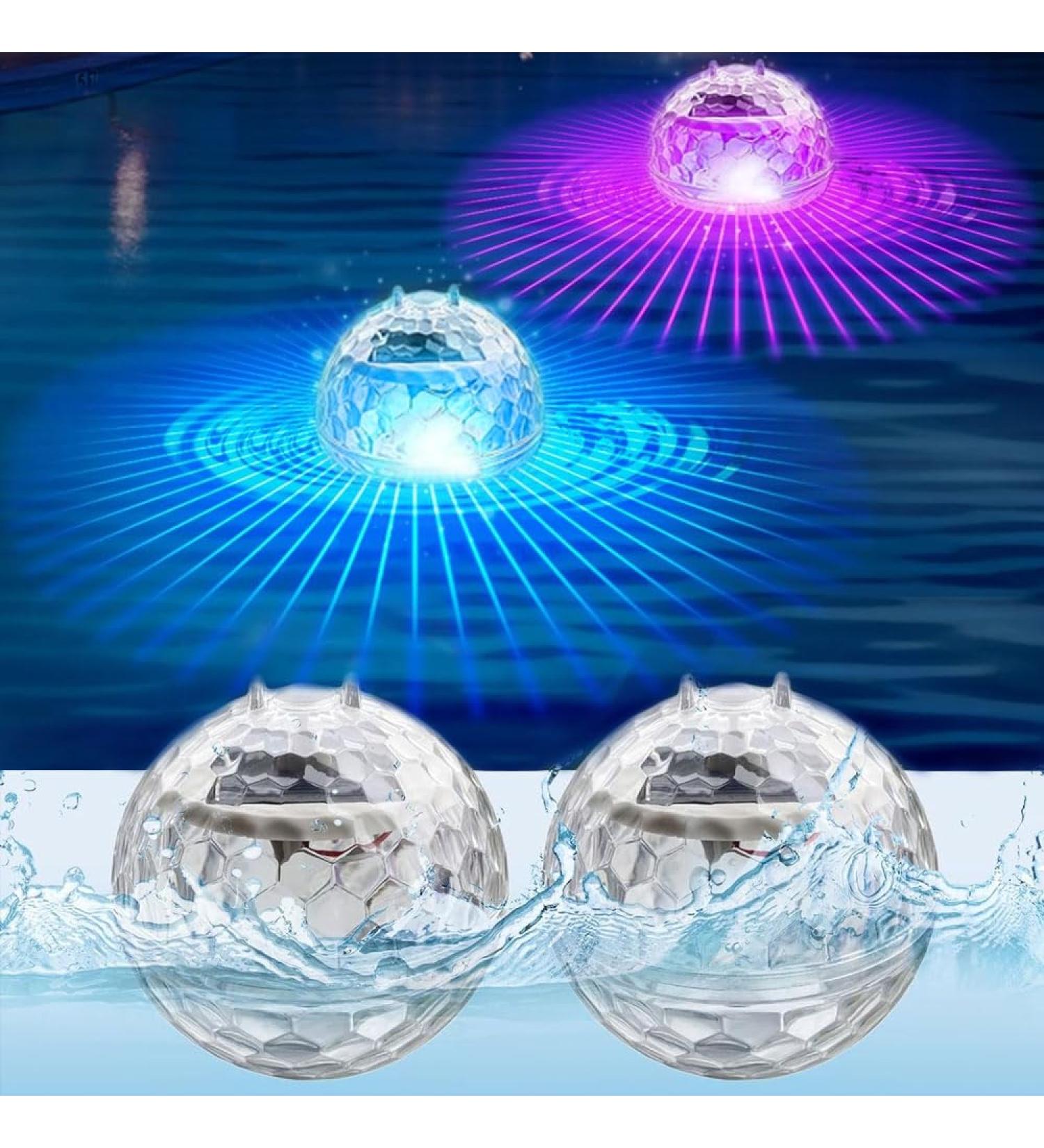Antyingkai Solar Floating Pool Lights - Waterproof LED Garden & Pond Lighting - 2 Piece Set for Parties & Pools - Buy Online on GoSupps.com
