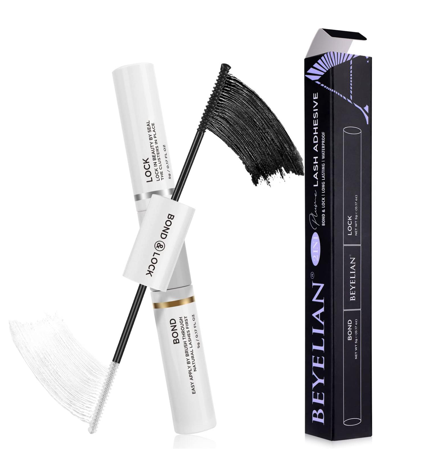 BEYELIAN Lash Bond and Seal - Waterproof DIY Eyelash Extension Glue Mascara Wand - Strong Hold Latex-Free Formula - 10ml - Buy Online on GoSupps.com