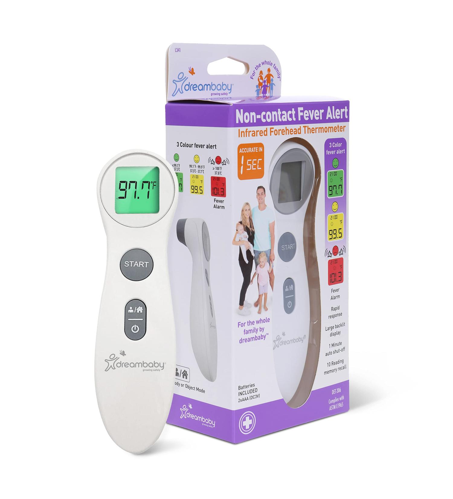 Dreambaby Touchless Infrared Forehead Thermometer - Non Contact Digital Fever Scanner for Baby and Adults - Model L341 - Buy Online on GoSupps.com