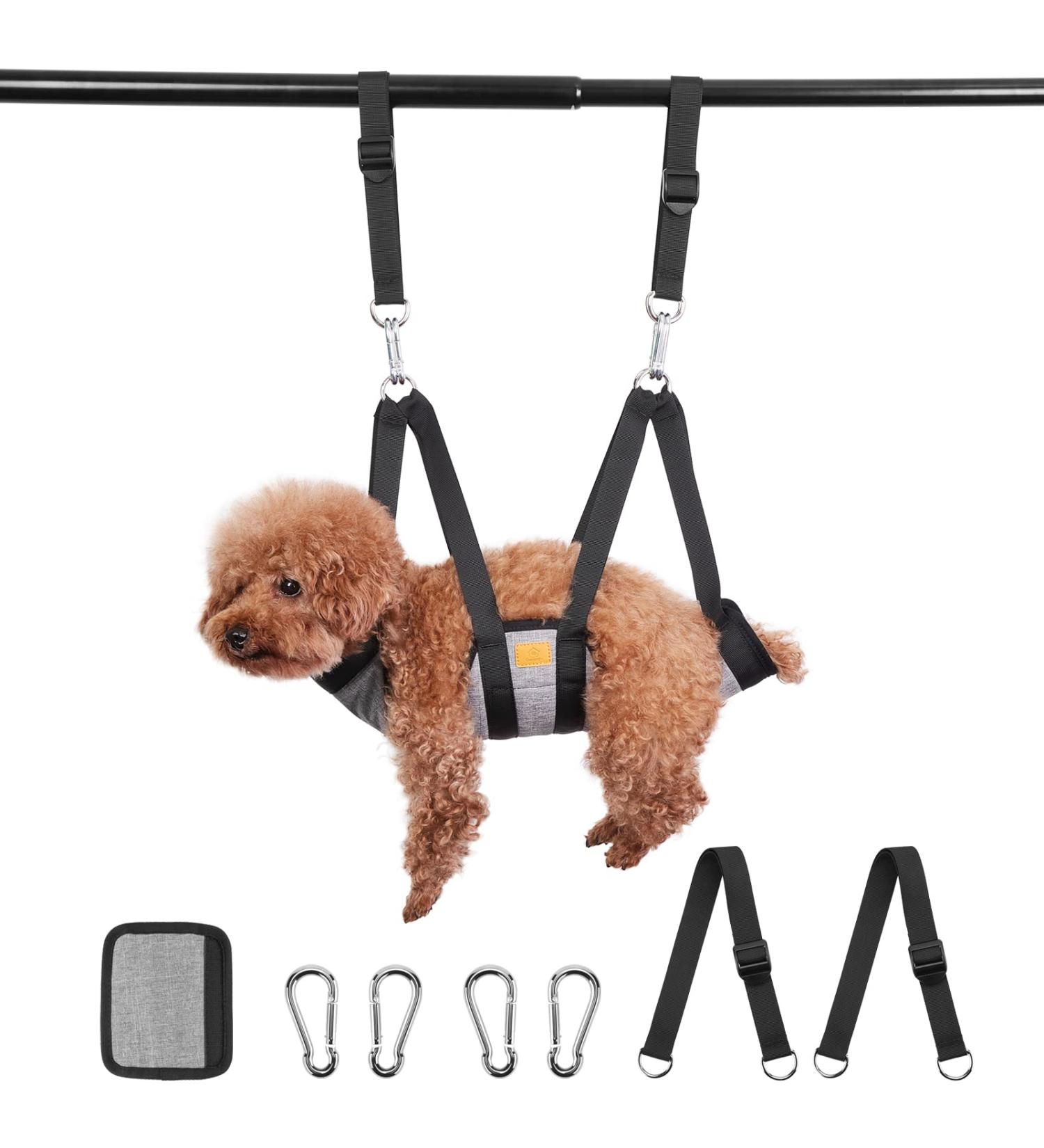 Ownpets Dog Care Hammock - Bathing & Nail Trimming | 4 Hooks | Size: S 29cm L 44.7cm Legs 16cm - International Shipping Available - Buy Online on GoSupps.com