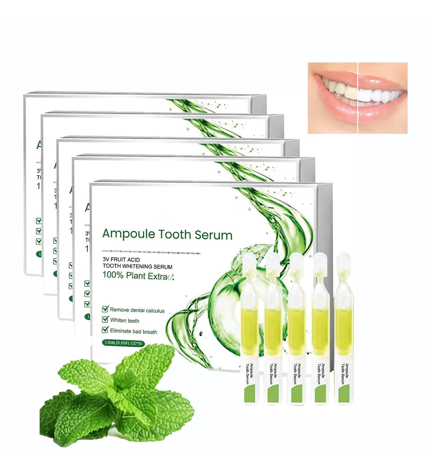 Buy Tlopa Ampoule Toothpaste & Serum - 3V Teeth Whitening Essence | Tartar & Stain Remover | 10 & 50 Pcs Available - International Shipping - Buy Online on GoSupps.com