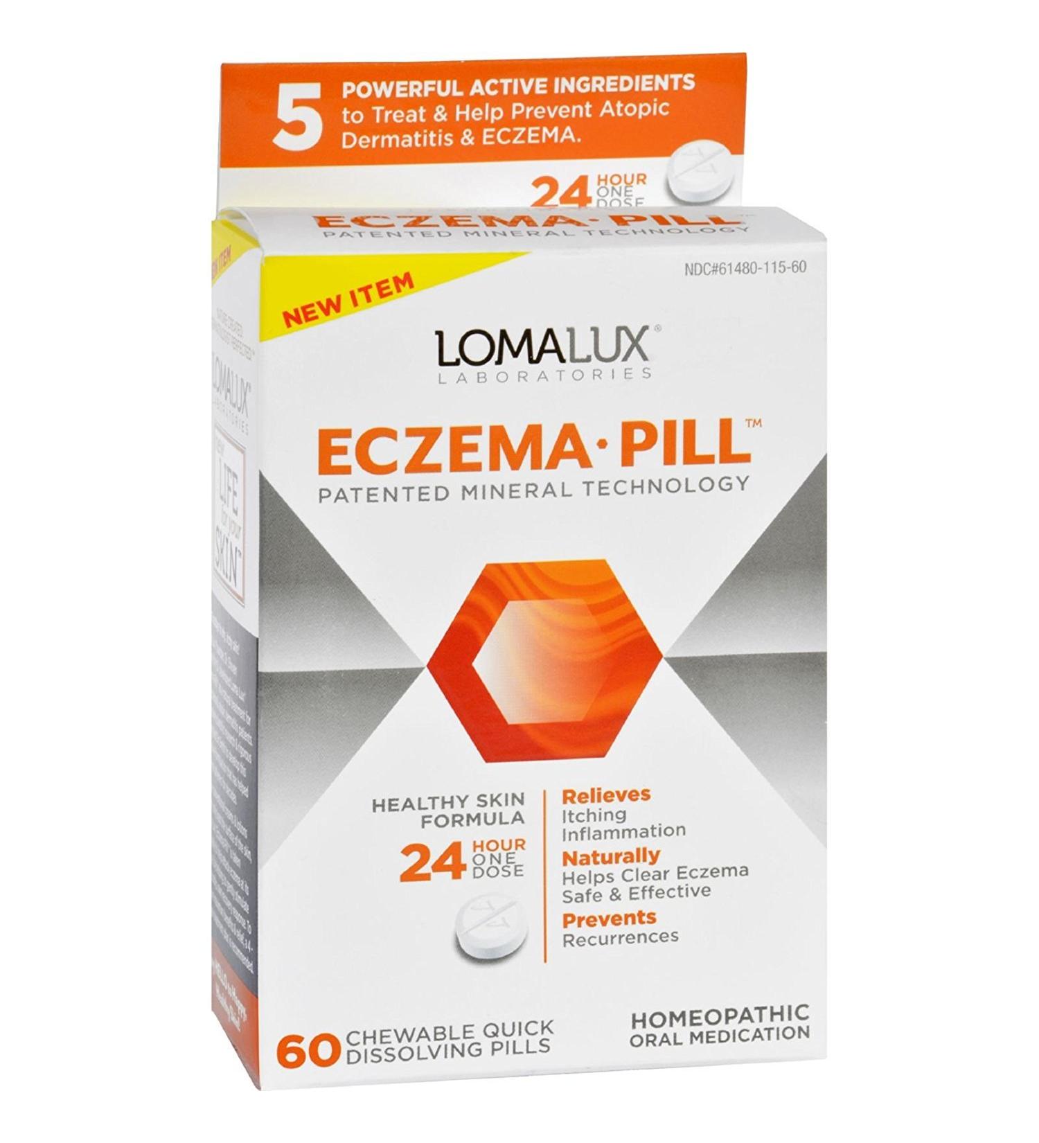 Loma Lux Laboratories Acne Eczema - Chewable - Quick Dissolving - 60 Count