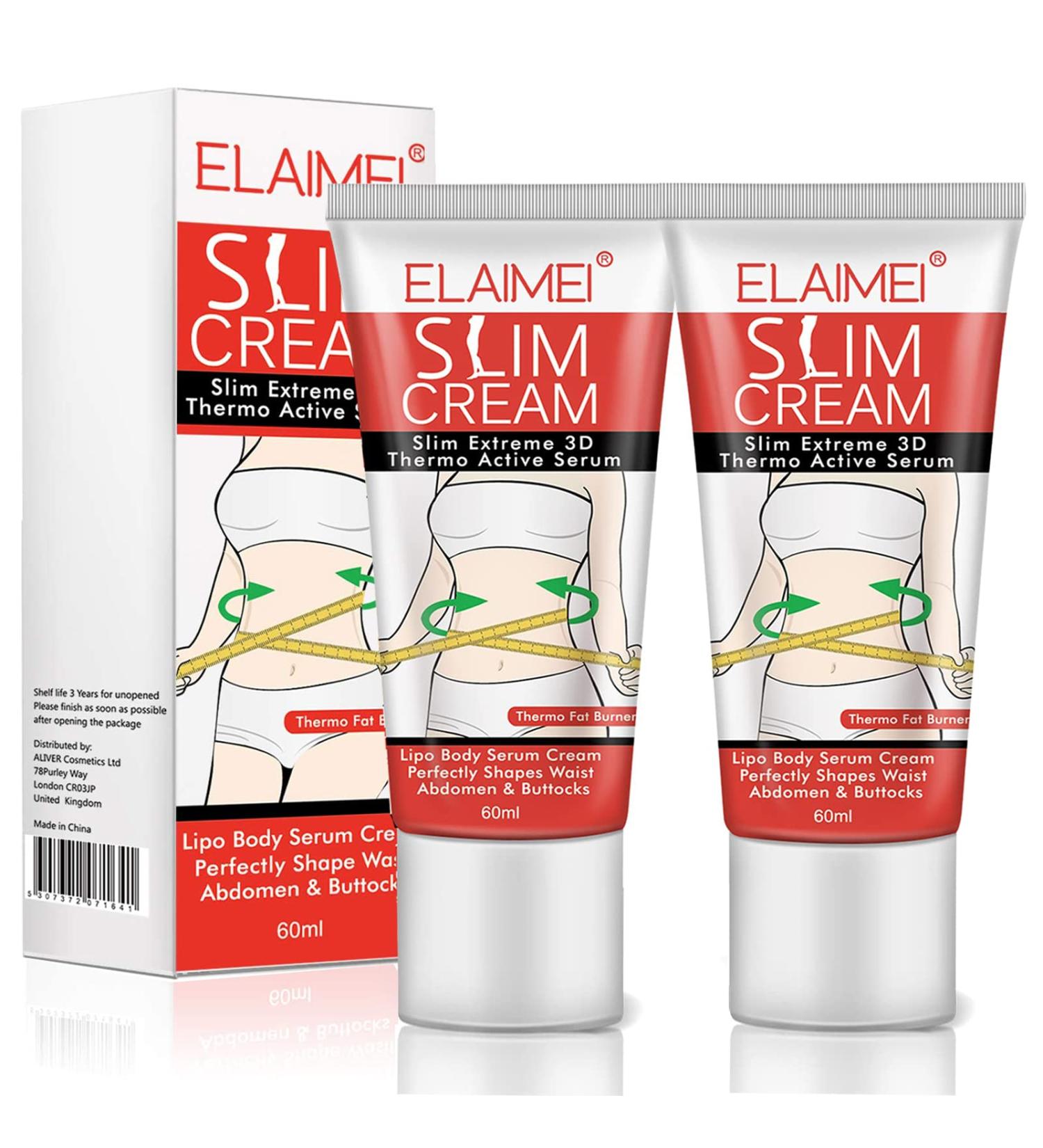 2 Pack Hot Cream for Fat Burning & Slimming Belly, Waist, Buttocks - Moisturizing Firming, Goodbye Cellulite - Women/Men Weight Loss - Buy Online on GoSupps.com