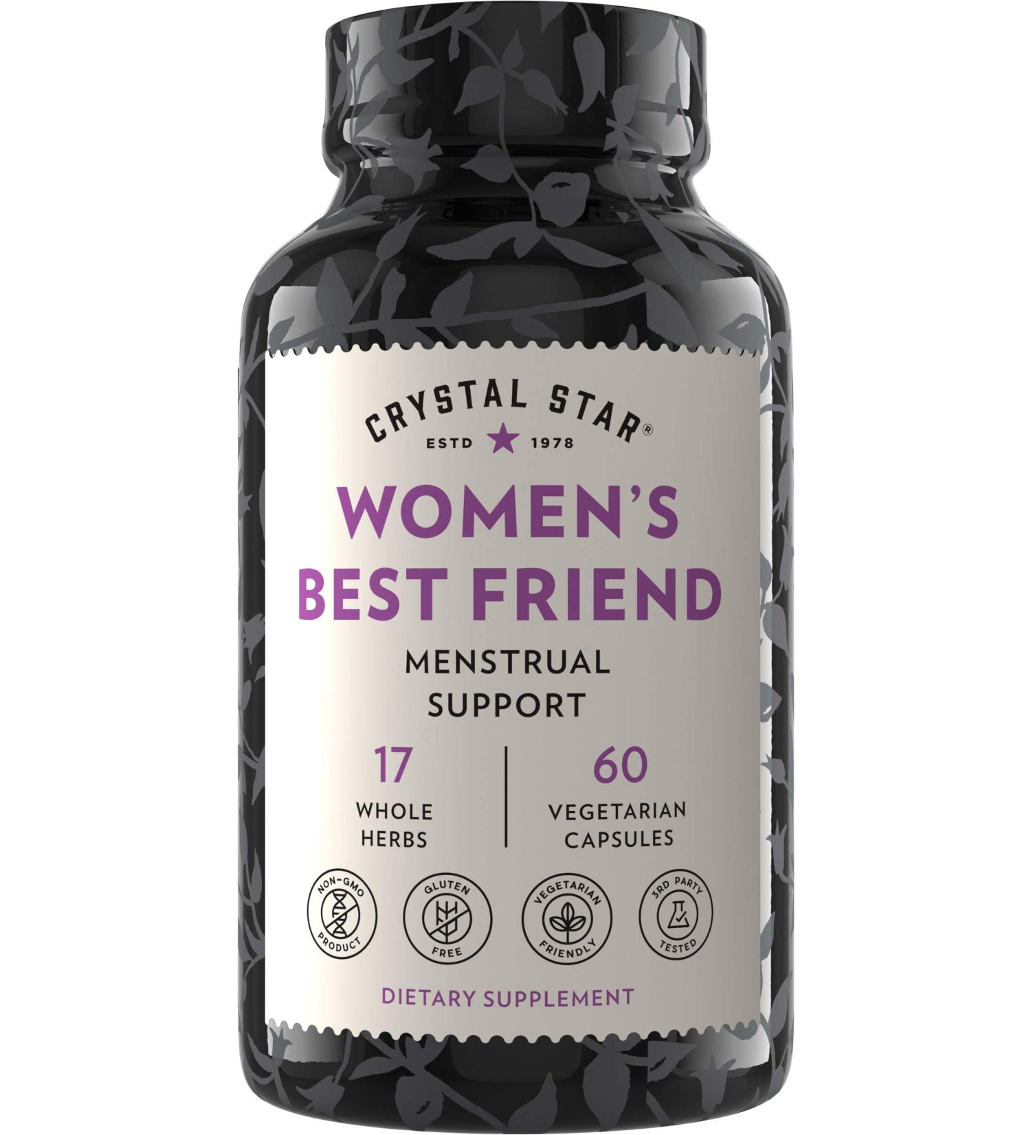 Buy Crystal Star Women's Best Friend - 60 Vegetarian Capsules for Hormonal Balance & Wellness - Buy Online on GoSupps.com