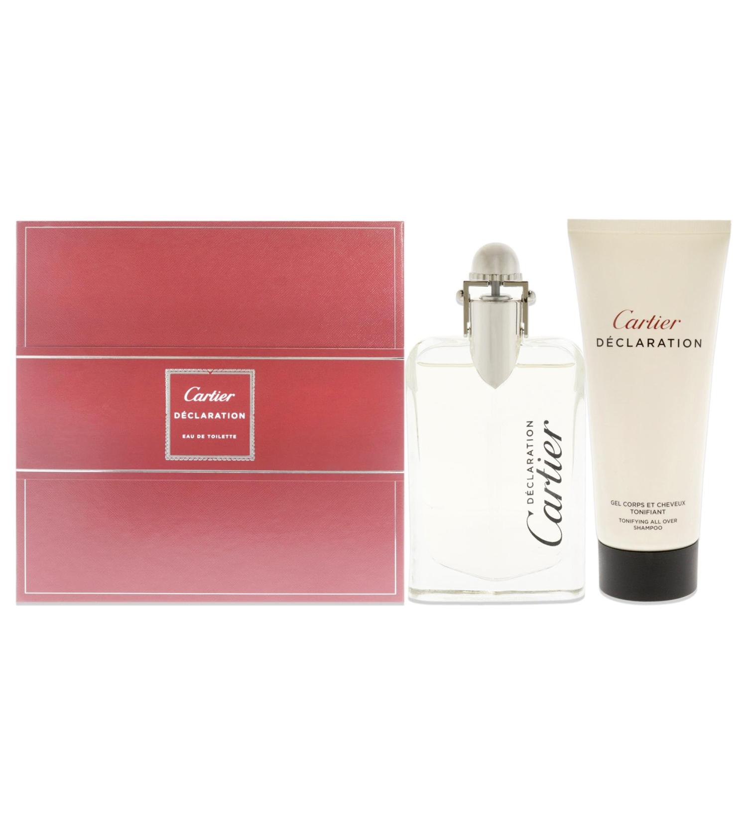 Cartier Declaration Men 1.6oz EDT Spray 3.3oz Tonifying All Over Shampoo 2 Pc Gift Set - Buy Online on GoSupps.com