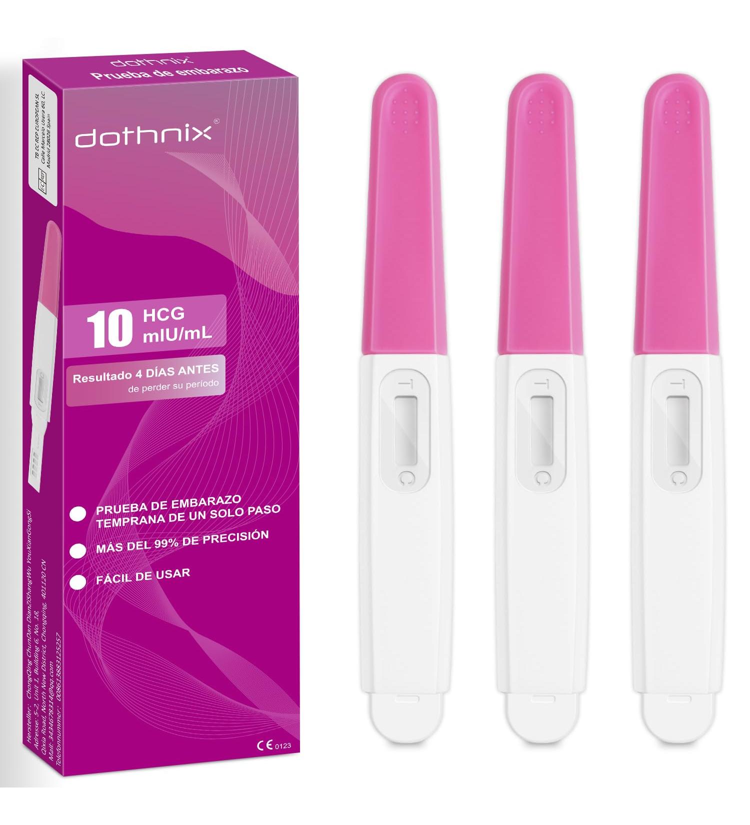 Buy Dothnix Early Detection Pregnancy Test - 10 miu/ml HCG 99% Reliable 3-Piece Pack for Accurate & Ultra Early Results - Buy Online on GoSupps.com