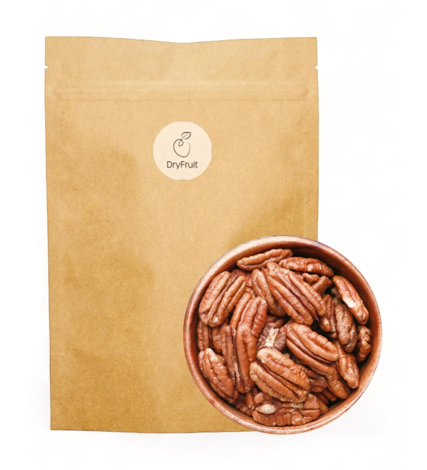 Buy Raw Natural Peeled Pecans 500g | Whole Halves | Untreated & Aromatic Pekanusskerne for International Shipping - Buy Online on GoSupps.com