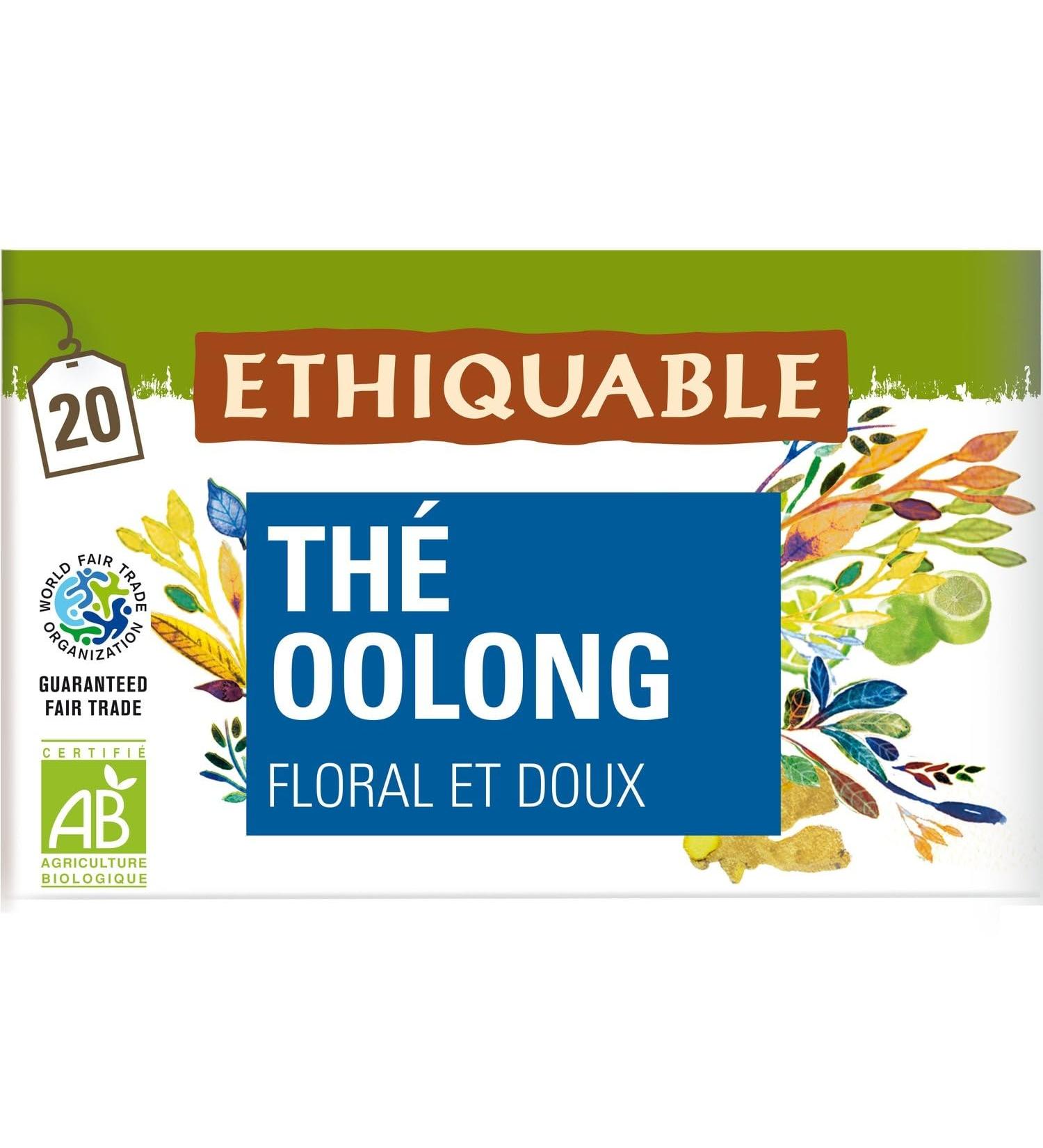 ETHIQUABLE Th Oolong Bio aux Ar mes Subtils de Montagne Infusion Gourmande (20 sachets) - Lot de 3 - vendu par Lot