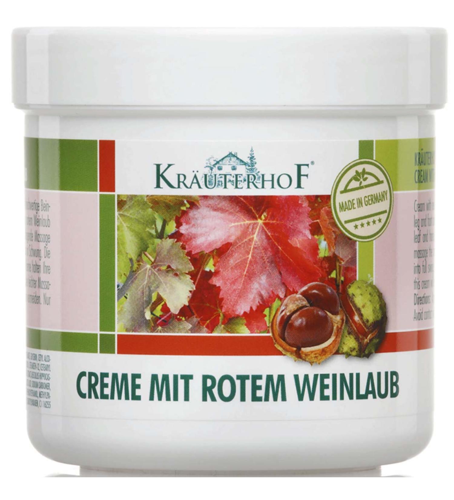 Kr uterhof 5-pack cream with red vine leaves 5 cans of 100ml each