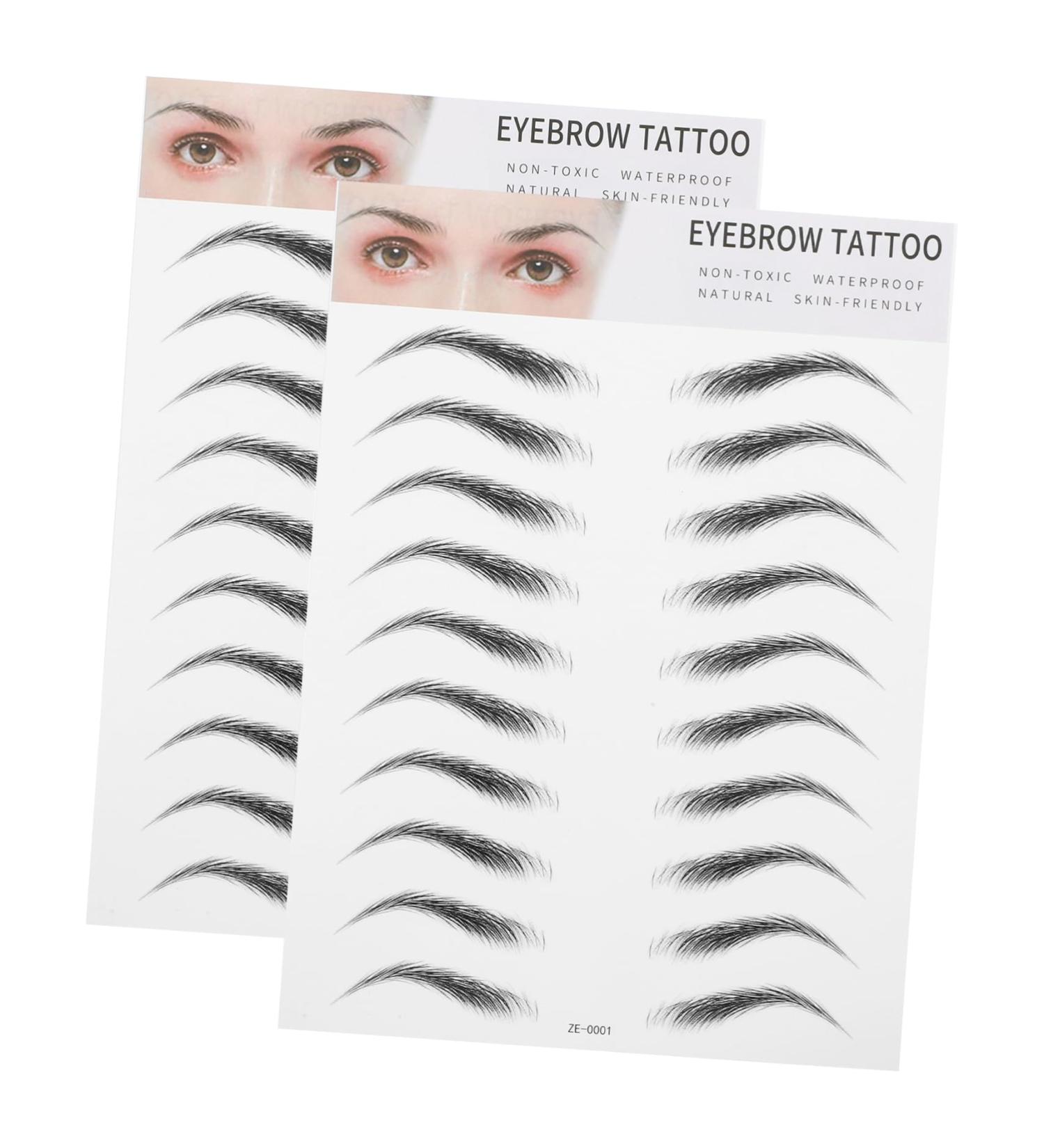 MAGICLULU 6 Pcs 3d Eyebrow Stickers Waterproof Bionic Eyebrow Makeup Women's Model Head Eyebrow Trimming ze001x3pcs Blackx3pcs - Buy Online on GoSupps.com