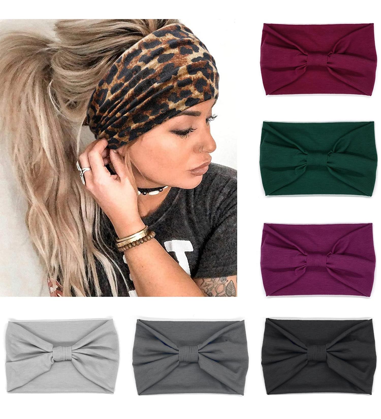 VENUSTE Wide Knotted Headbands for Women - 6PCS Multi Color Pack - Fashion Hair Accessories for Adult Women - Buy Online on GoSupps.com