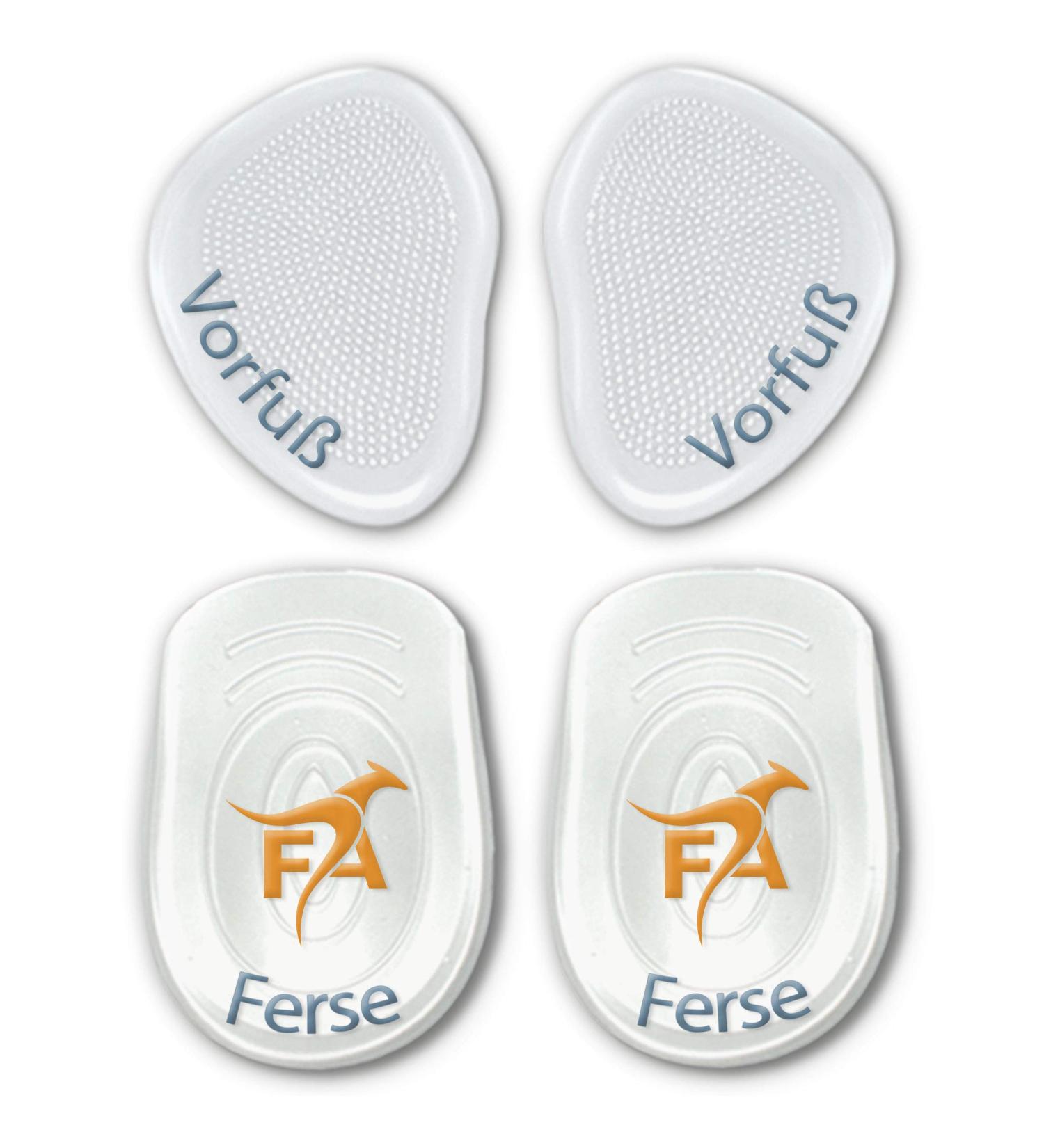 Foetactive Gel Pillow - 4 Pcs | Boost Running Comfort with Transparent Heel & Forefoot Pads - Buy Online on GoSupps.com