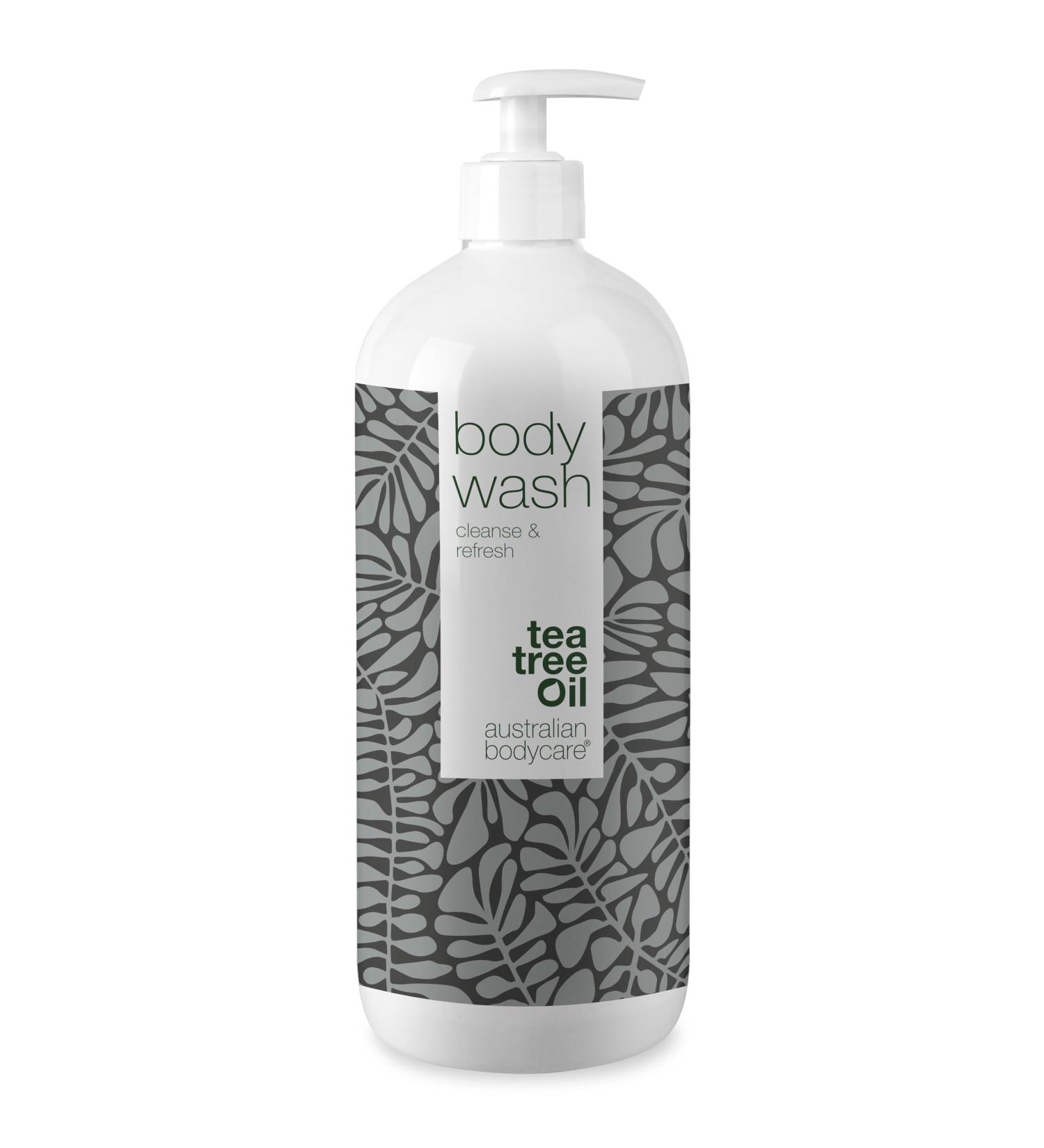 Australian Bodycare Tea Tree Oil Shower Gel 1000ml | 100% Vegan for Impure Dry Skin & Odor Relief - Buy Online on GoSupps.com