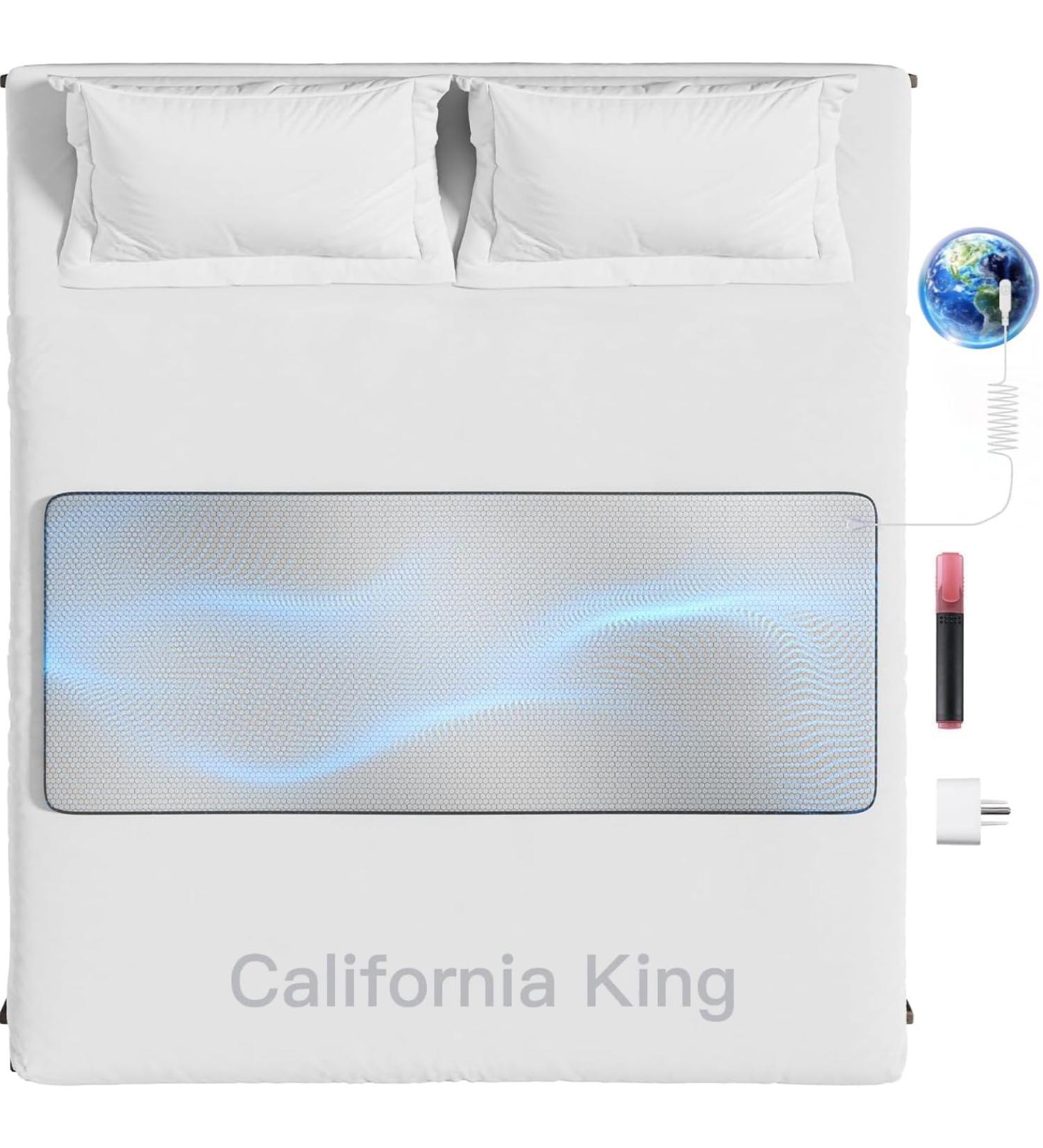 Graphene Grounding Mat for Bed: Indoor Earth Therapy for Better Sleep & Energy Boost Conductive Sleep Pad with Grounded Benefits Wellness Gift Kit for Women (California King) Silver California King - Buy Online on GoSupps.com