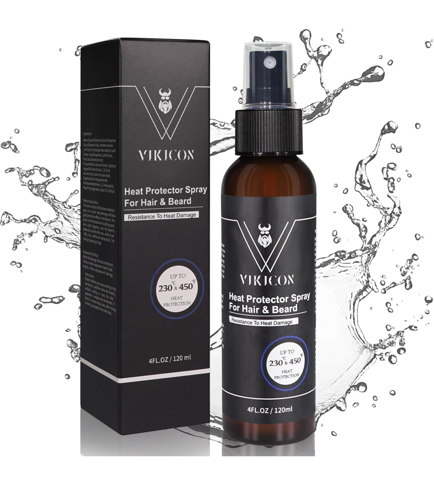 VIKICON Shield Beard & Hair Heat Protectant Spray - Prevent Damage & Breakage - Buy Online on GoSupps.com