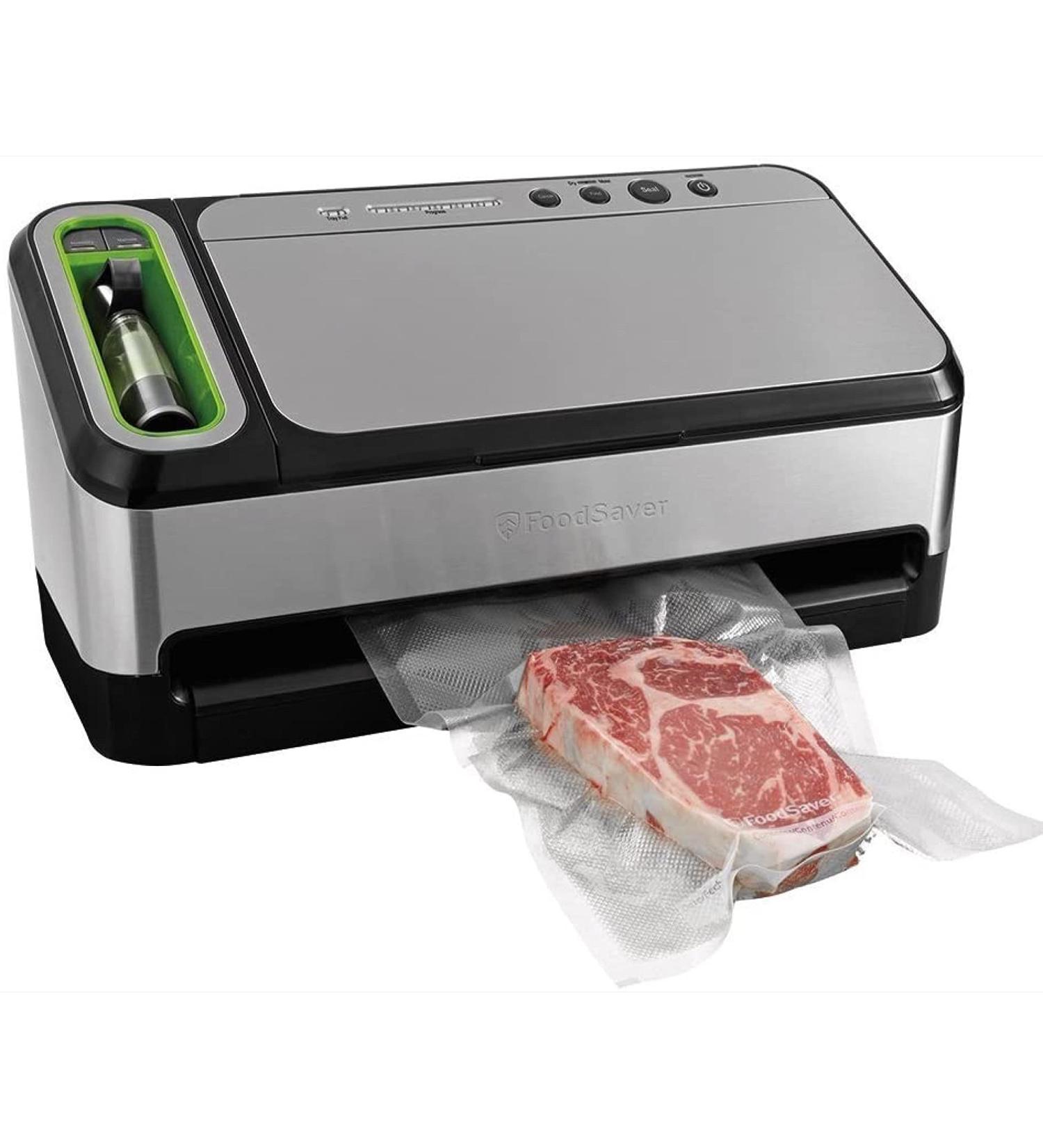 FoodSaver Vacuum Sealer Machine with Automatic Bag Detection - Sealer Bags and Roll - Silver Vacuum Sealing System for Airtight Food Storage and Sous Vide - Buy Online on GoSupps.com