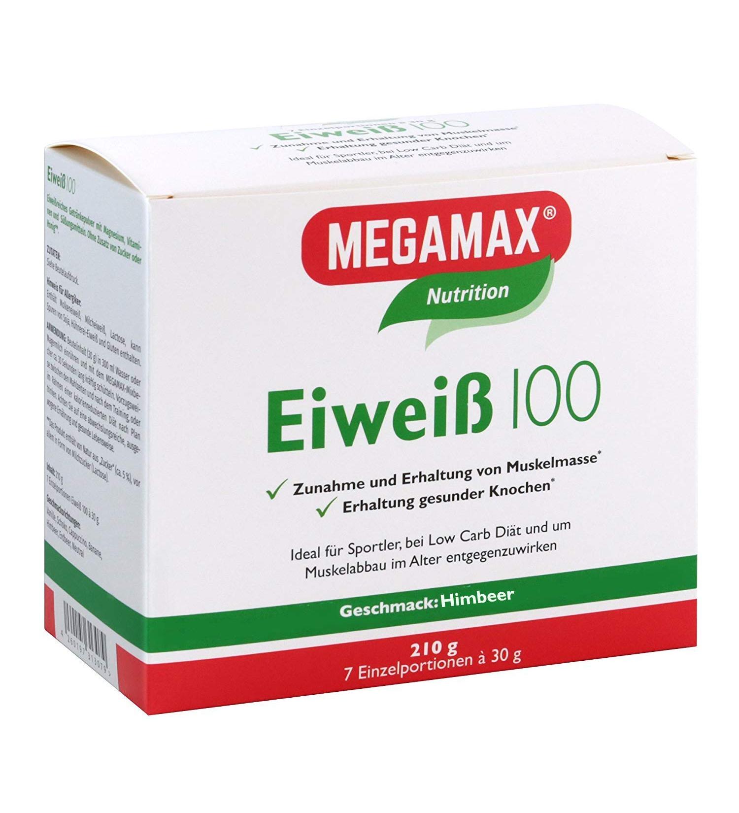 Buy Megamax Protein Raspberry 7 Series (7x30G) - Low Carb High Protein Muscle Building Ideal for Baking Aspartame-Free | International Shipping - Buy Online on GoSupps.com