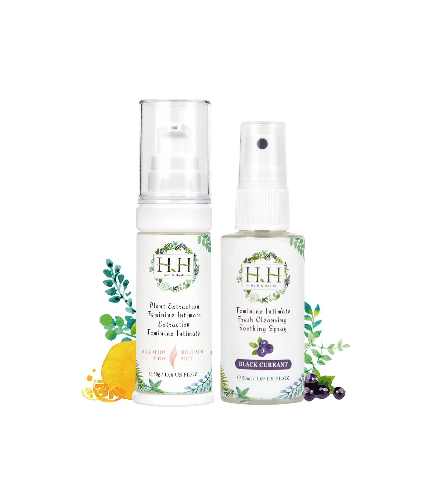 HH Feminine Deodorant Spray & Intimate Brightening Serum | Natural Vaginal Health Solution | Odor Eliminator & Dark Spot Remover - Buy Online on GoSupps.com