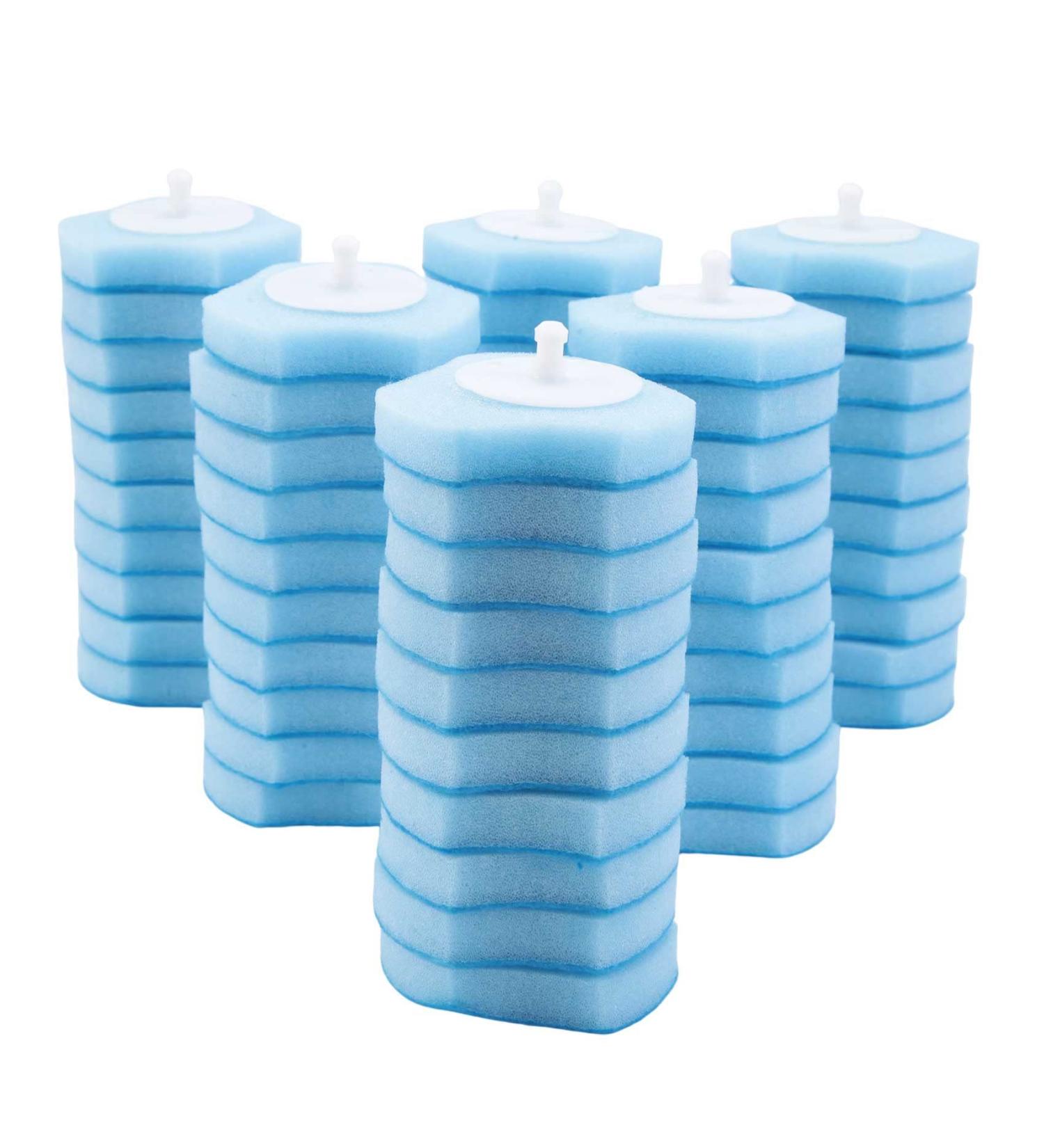 ecaqlin Disposable Toilet Cleaning System Disposable Toilet Flushable Refill Brush Flushable Refills - 60 Refills - Buy Online on GoSupps.com