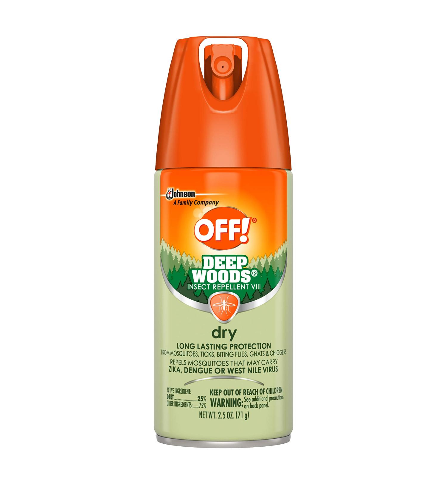 OFF! Deep Woods Insect Repellent Aerosol - Dry Non-Greasy Bug Spray - Long Lasting Protection 2.5 oz - Buy Online on GoSupps.com