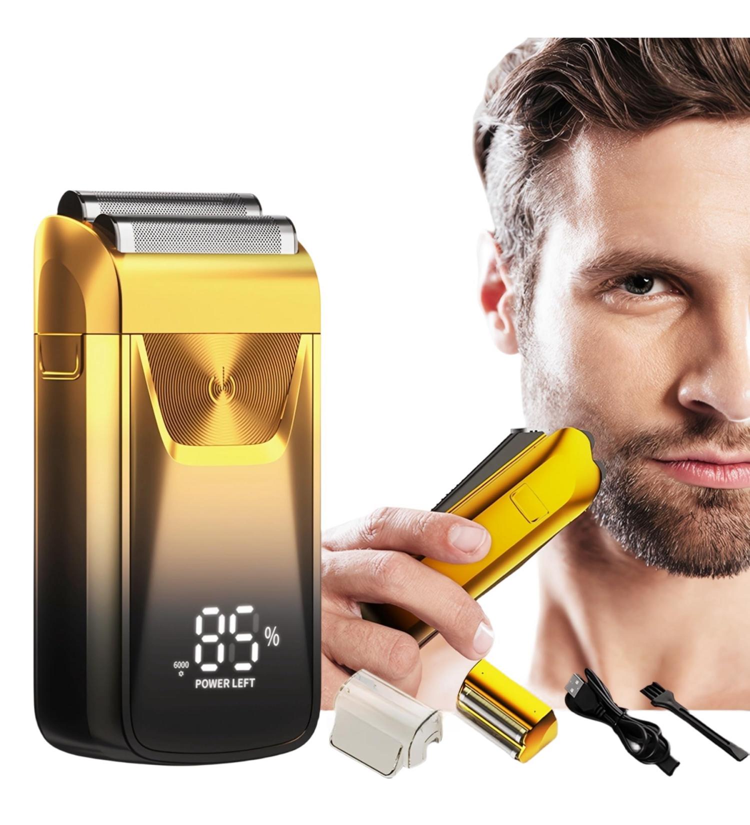 Electric Foil Shaver for Men | 2 in 1 Wet Dry Trimmer & Razor | Professional USB Cordless Bald Head Shaver with LCD Display & Titanium Blades | Best Gift for Men - Buy Online on GoSupps.com