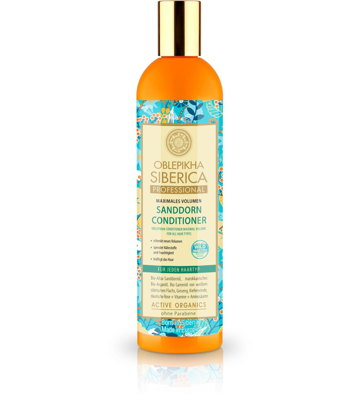 Natura Siberica Sea Buckthorn Conditioner for all hair types maximum volume 400 ml