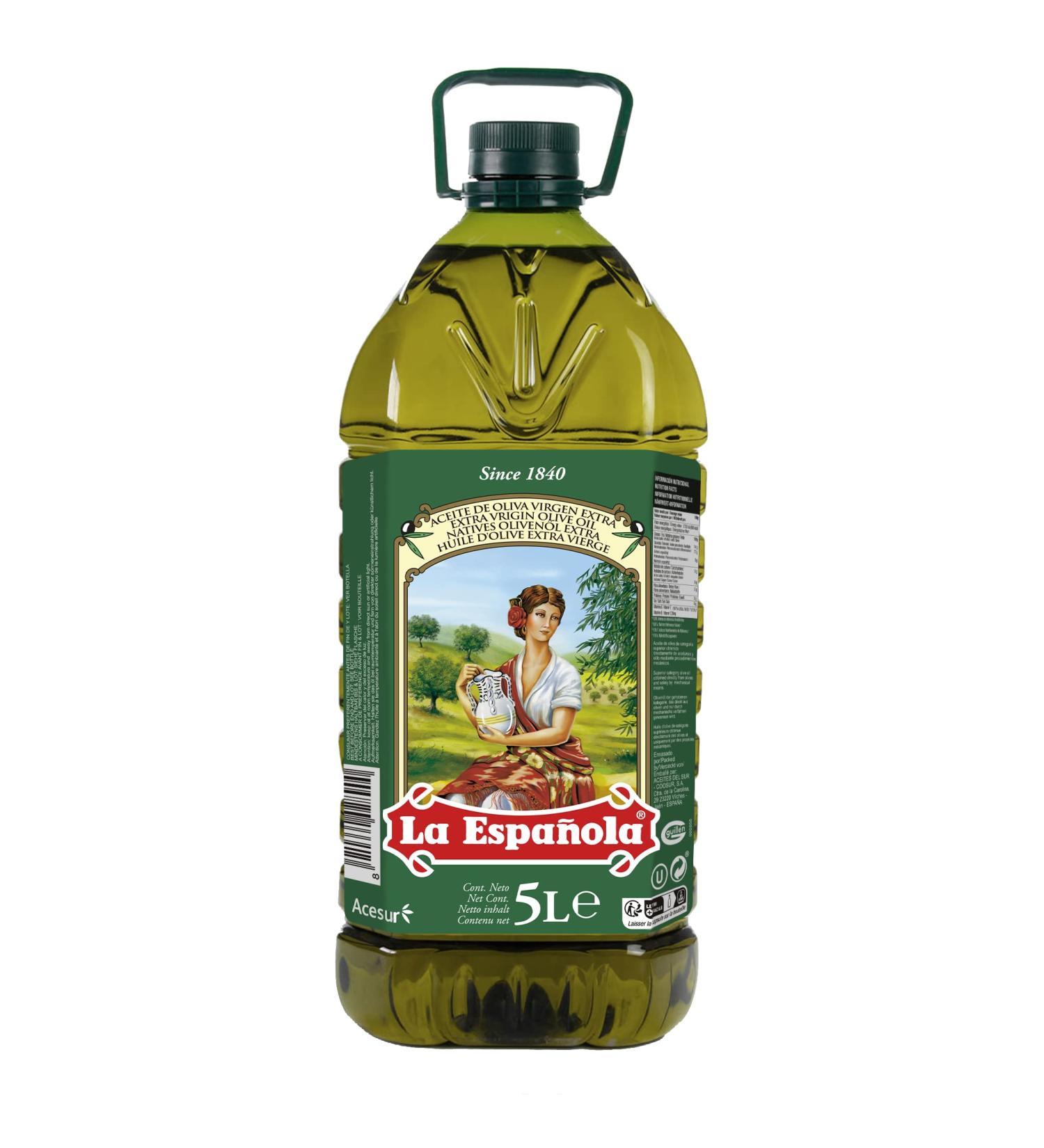 LA ESPA OLA - Extra Virgin Olive Oil Made from 100% Spanish Olives. 5 l Bottle - Buy Online on GoSupps.com