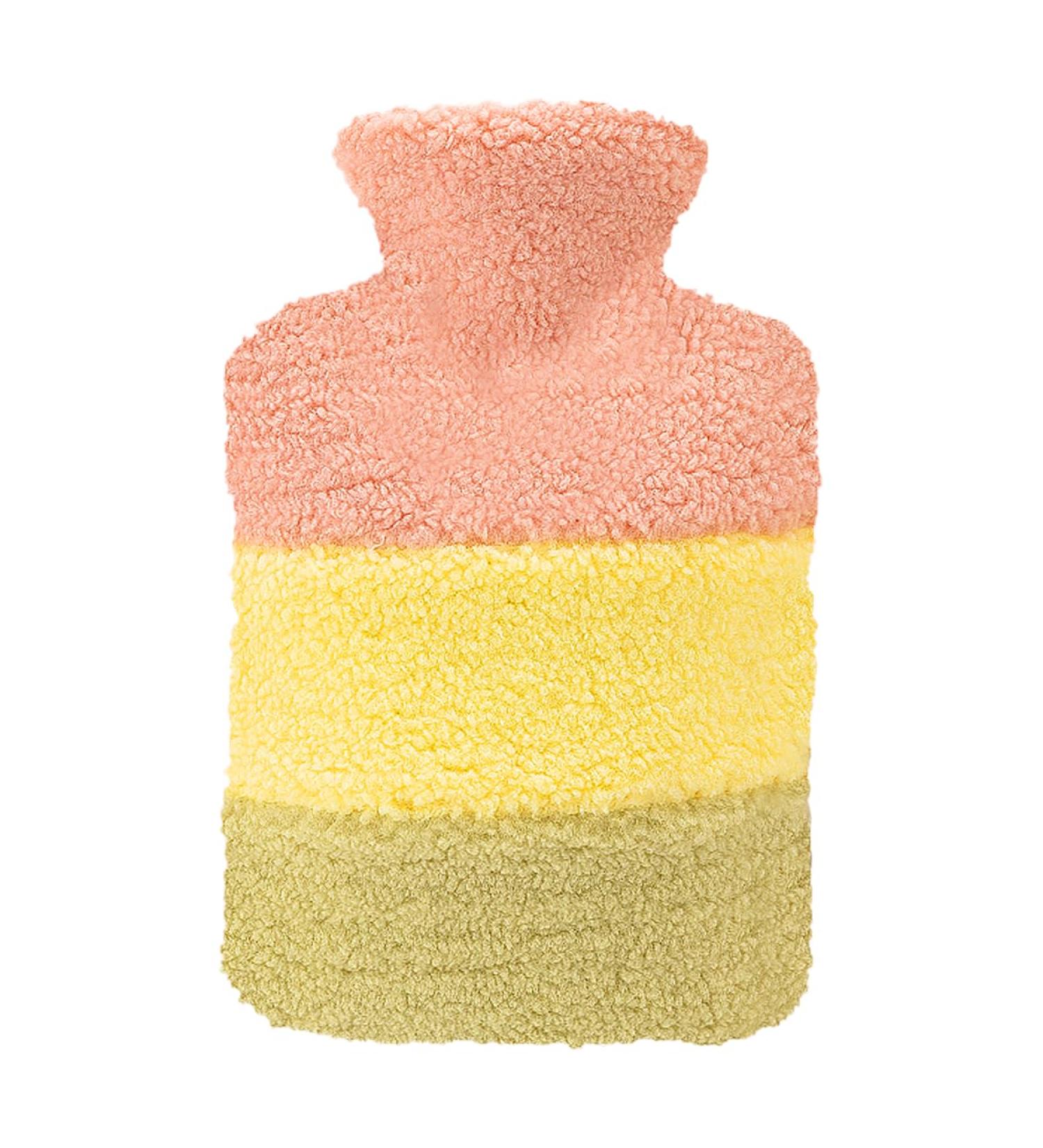 OliviaLiving Hot Water Bottle with Soft Premium Cover 1.5L Hot Water Bag for Menstrual Cramps Neck and Shoulder Pain Relief Hot and Cold Therapies Hand Feet Warmer Orange - Buy Online on GoSupps.com