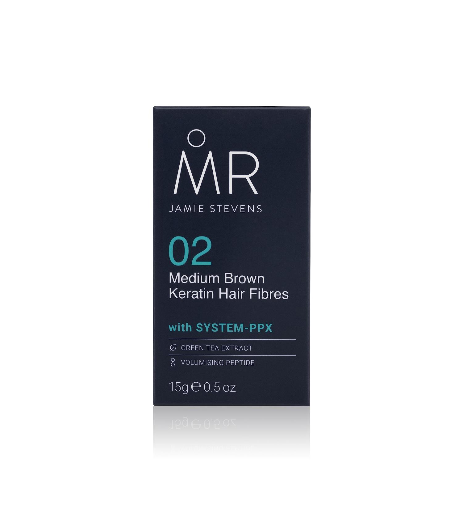 Jamie Stevens Medium Brown Hair Fibres - Instantly Thicker Hair Solution - Buy Online on GoSupps.com