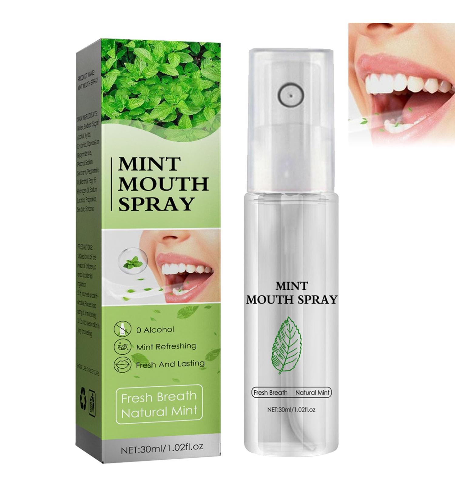 Fresh Mint Breath Spray for Bad Breath & Dry Mouth - Oral Care Spray for Lasting Freshness - Buy Online on GoSupps.com