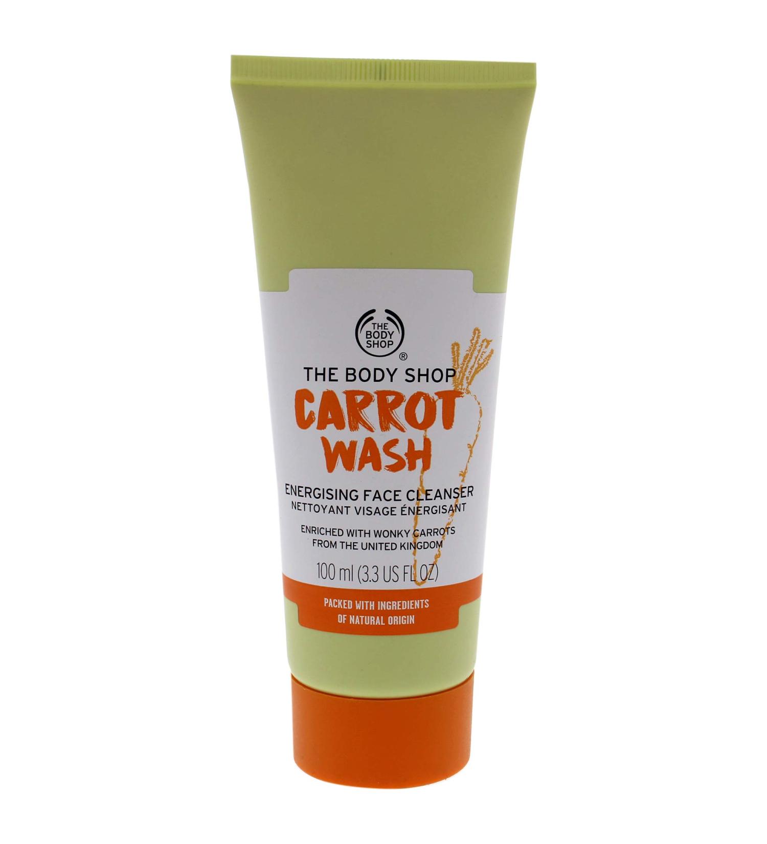 Buy The Body Shop Carrot Wash Energizing Face Cleanser 3oz - Nourishing Skincare for All Skin Types | International Shipping Available - Buy Online on GoSupps.com