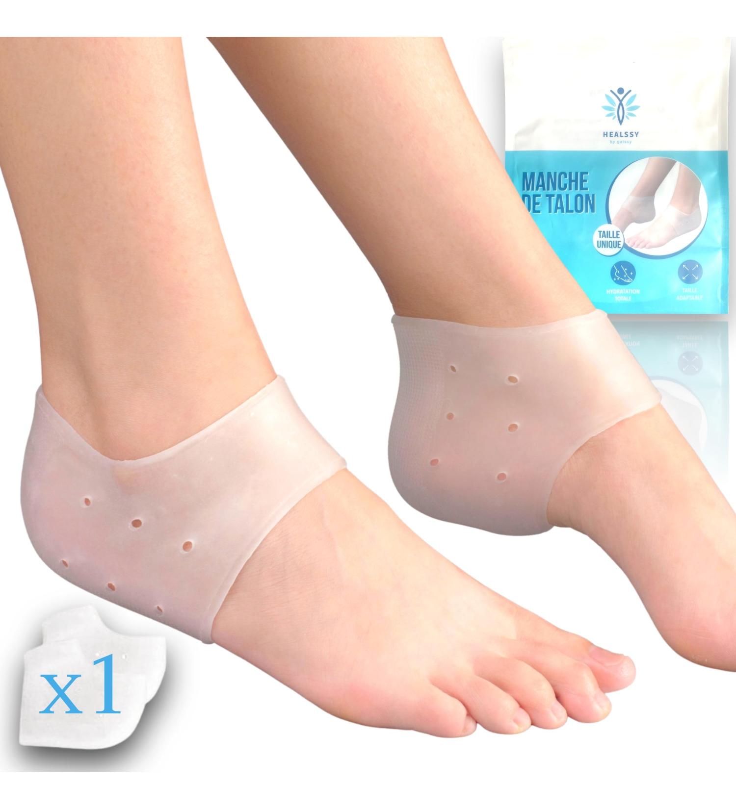 Buy Silicone Heel Protection - Anti-Bubble Socks & Moisturizing Sleeves for Heel Pain Relief | Unisex SeBS Gel Quality - Buy Online on GoSupps.com