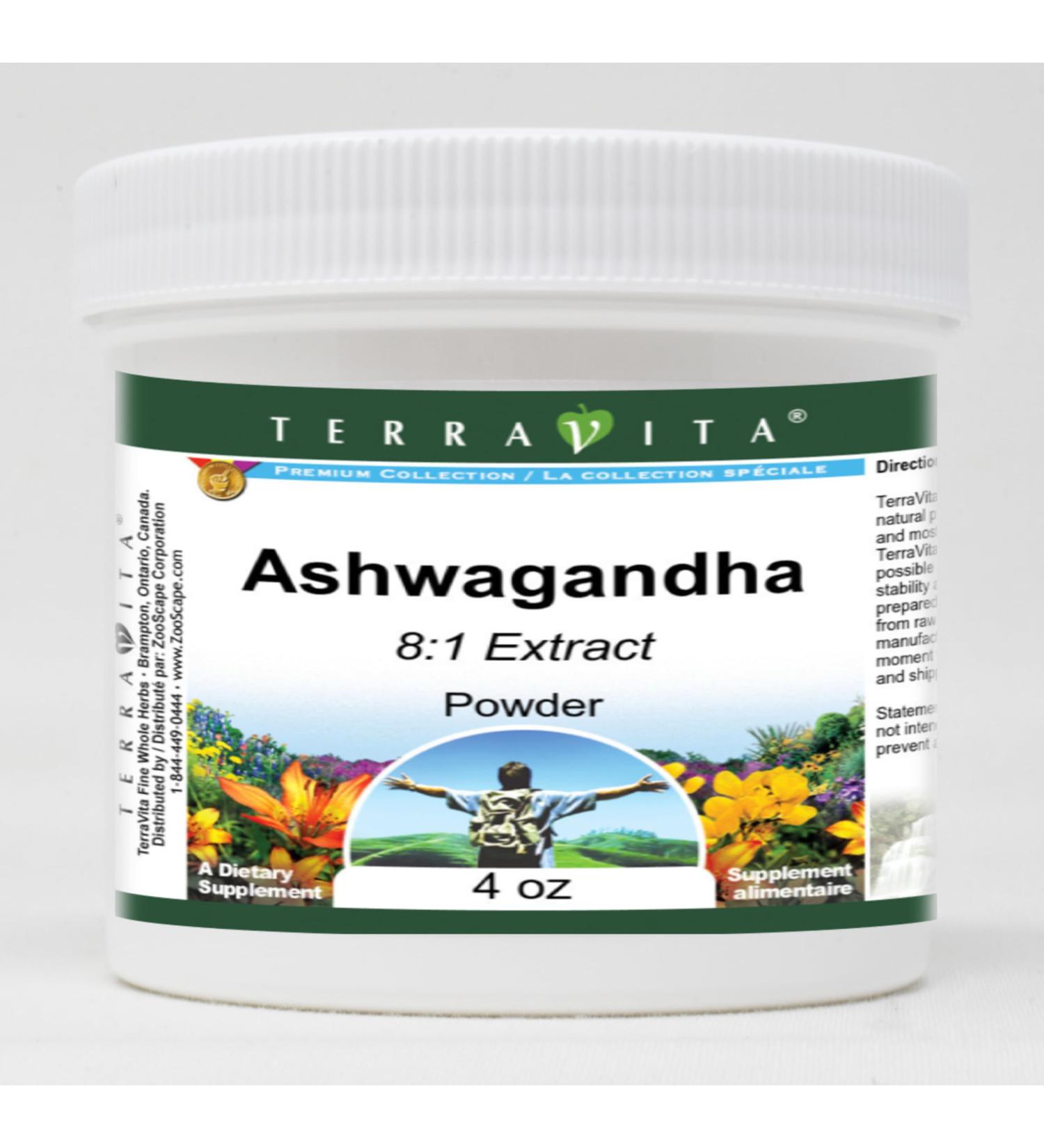 Ashwagandha 8:1 Extract Powder (4 oz ZIN: 428341) - 2 Pack - Buy Online on GoSupps.com