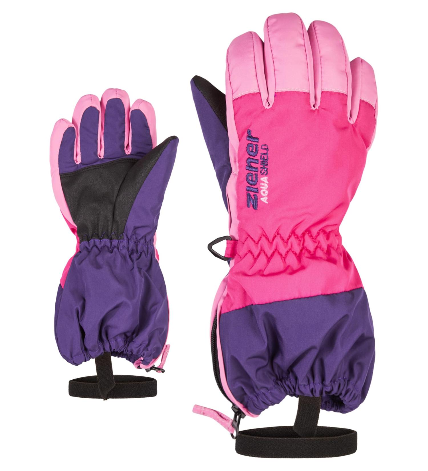Ziener Baby LEVIO AS Minis glove Ski gloves/winter sports | waterproof breathable Dark Purple 104 dark purple 110