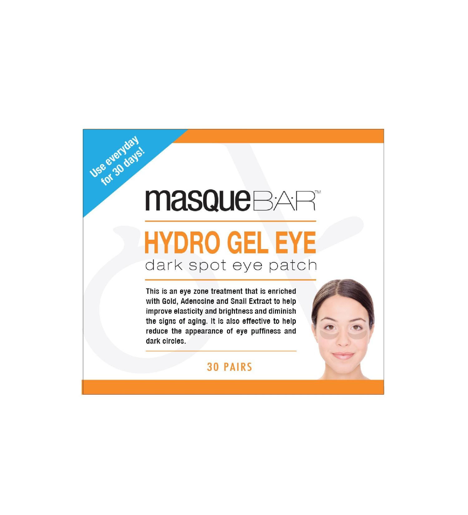 masque BAR Gold Hydrogel Eye Mask Patches - 30 Pairs | Korean Under Eye Skin Care for Dark Circles, Elasticity, and Puffiness - Buy Online on GoSupps.com