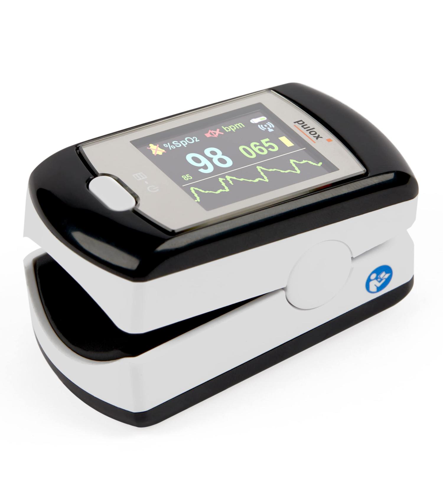 Buy Pulox PO-300 Pulse Oximeter - Color Display Alarm & Long-Term Recording Software | International Shipping Available - Buy Online on GoSupps.com