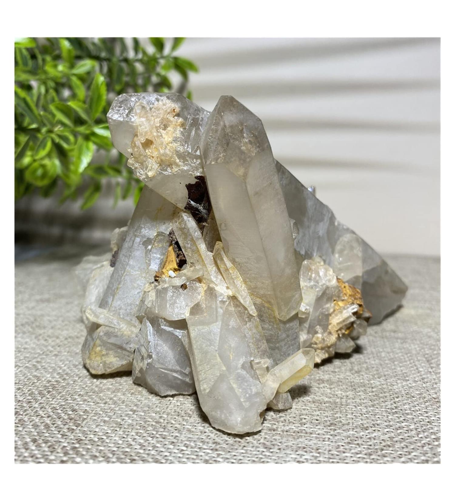 Gemstones and Crystals 500-600g Natural Stone and Crystal Specimen Cluster Minerals Point Curative Fengshui Gift Ornments for Home Decorative QINTINYIN ERBDRGAZ - Buy Online on GoSupps.com