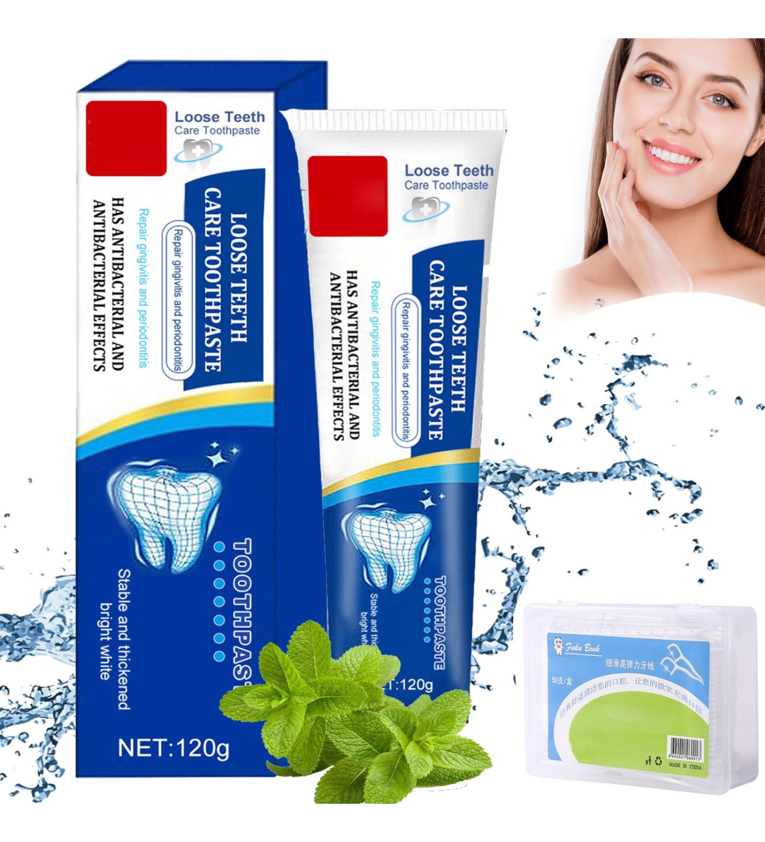 1/2/3 Pcs Loose Teeth Care Toothpaste Gochicgolden Repair Toothpaste Teeth Whitening Toothpaste Anti-Cavity Teeth Cleaning Tooth Stains 120g (A 1 Pcs) - Buy Online on GoSupps.com
