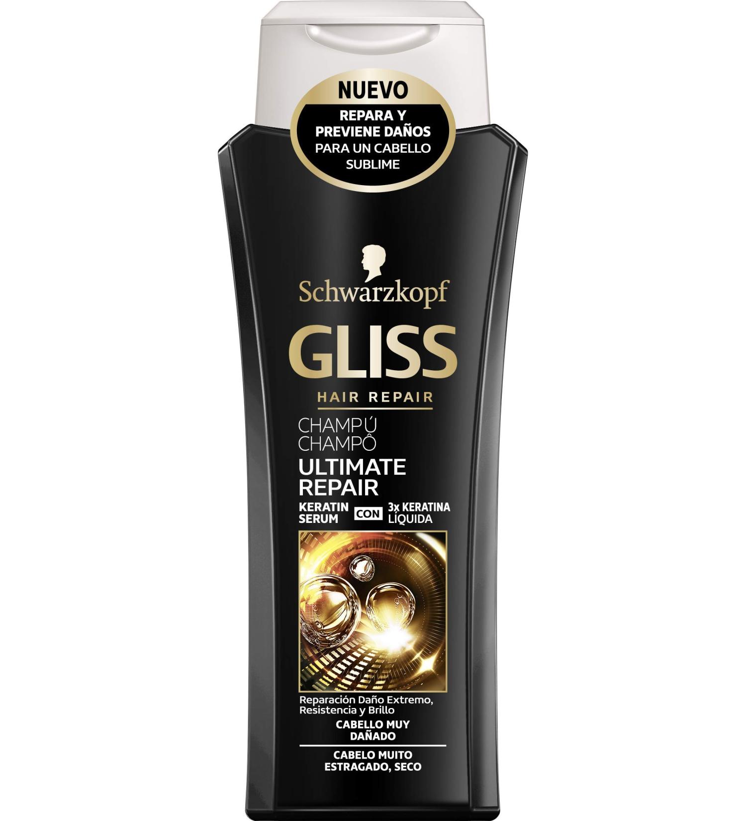 Gliss Schwarzkopf Ultimate Repair Gliss Shampoo 250 ml Pack of 2
