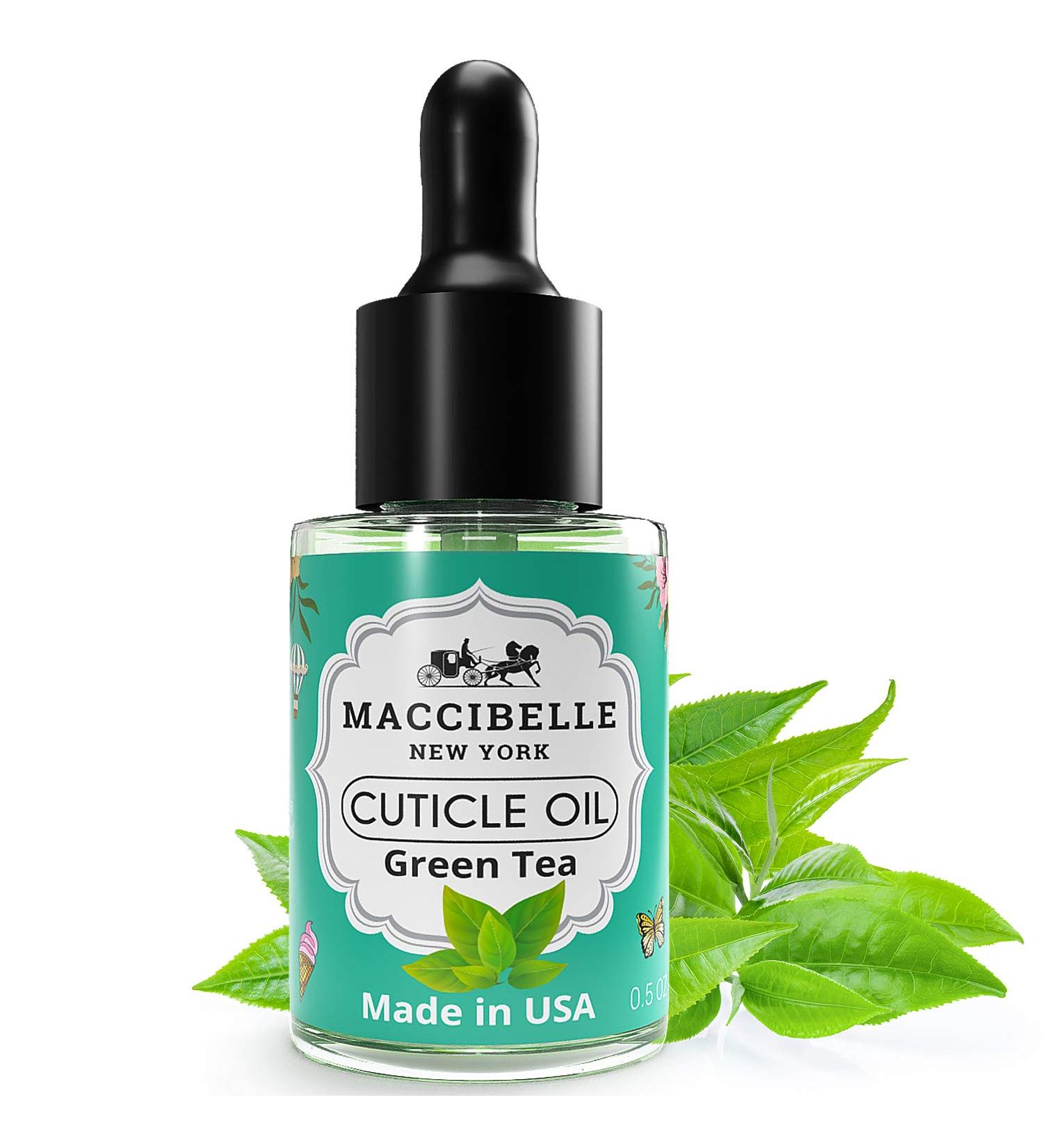 Green Tea Maccibelle Cuticle Oil 0.5 oz - Hydrates and Repairs Dry Cracked Cuticles - Buy Online on GoSupps.com