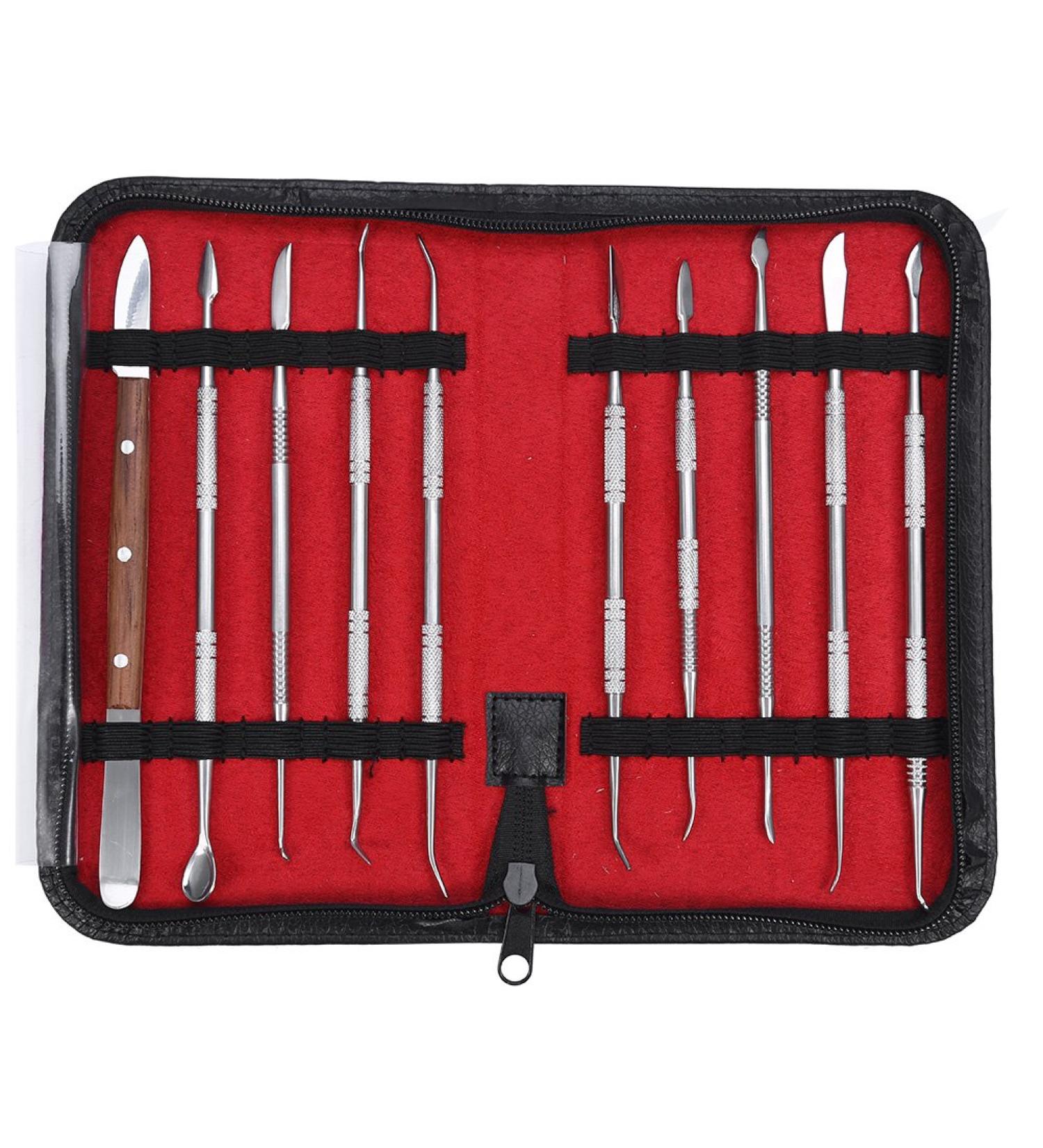 10pcs/Set Dental Wax Sculpture Tool Dentist Wax Sculpture Set Wax Sculpture ToolPortable Stainless Steel Dentist Dental Wax Sculpture Teeth Tool Set Kit - Buy Online on GoSupps.com