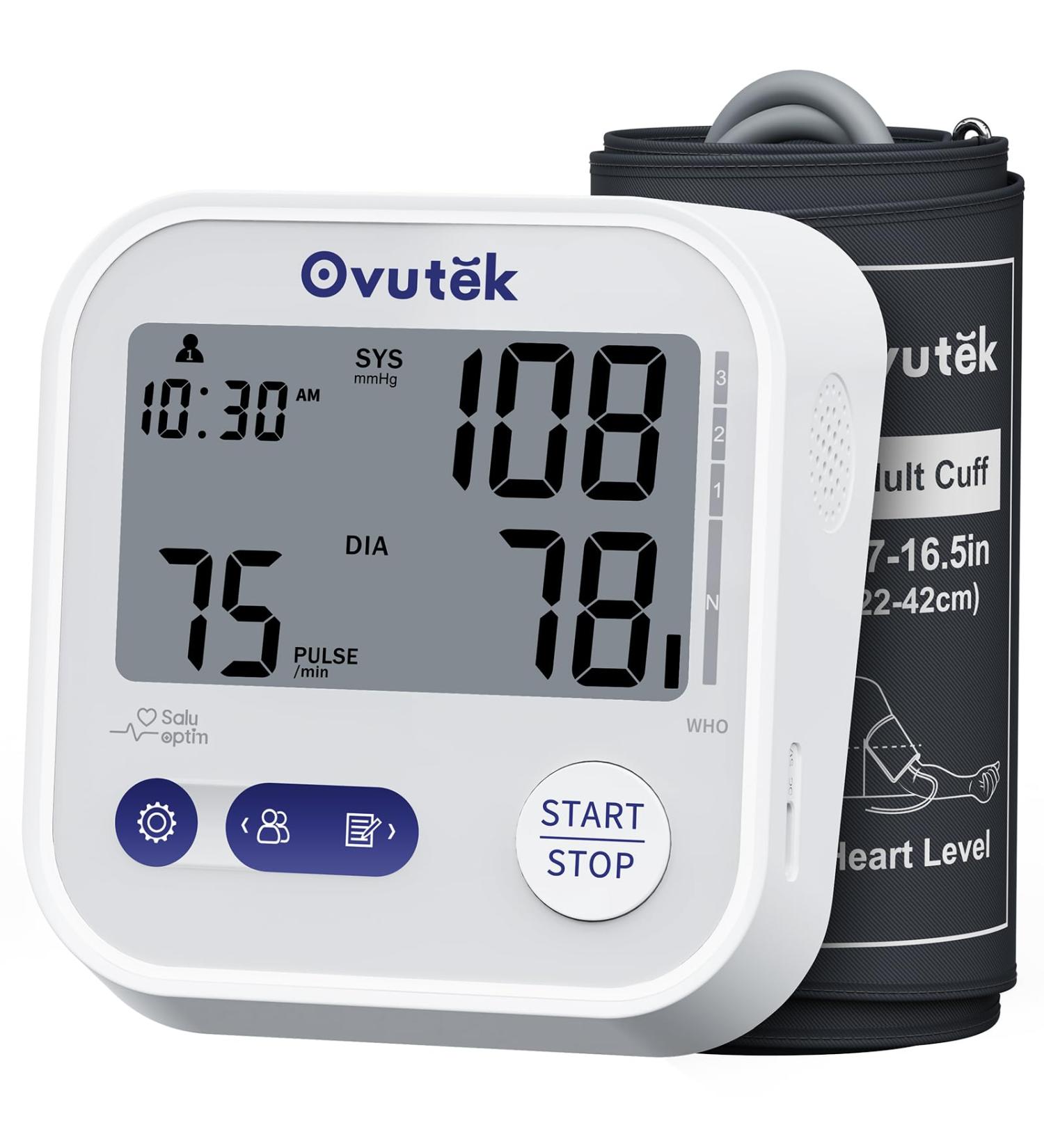 Buy Automatic Upper Arm Blood Pressure Monitors for Home Use 8.7-16.5 Cuff 245 Sets for 3 Users Large Display Upgraded Model with Batteries - Buy Online on GoSupps.com