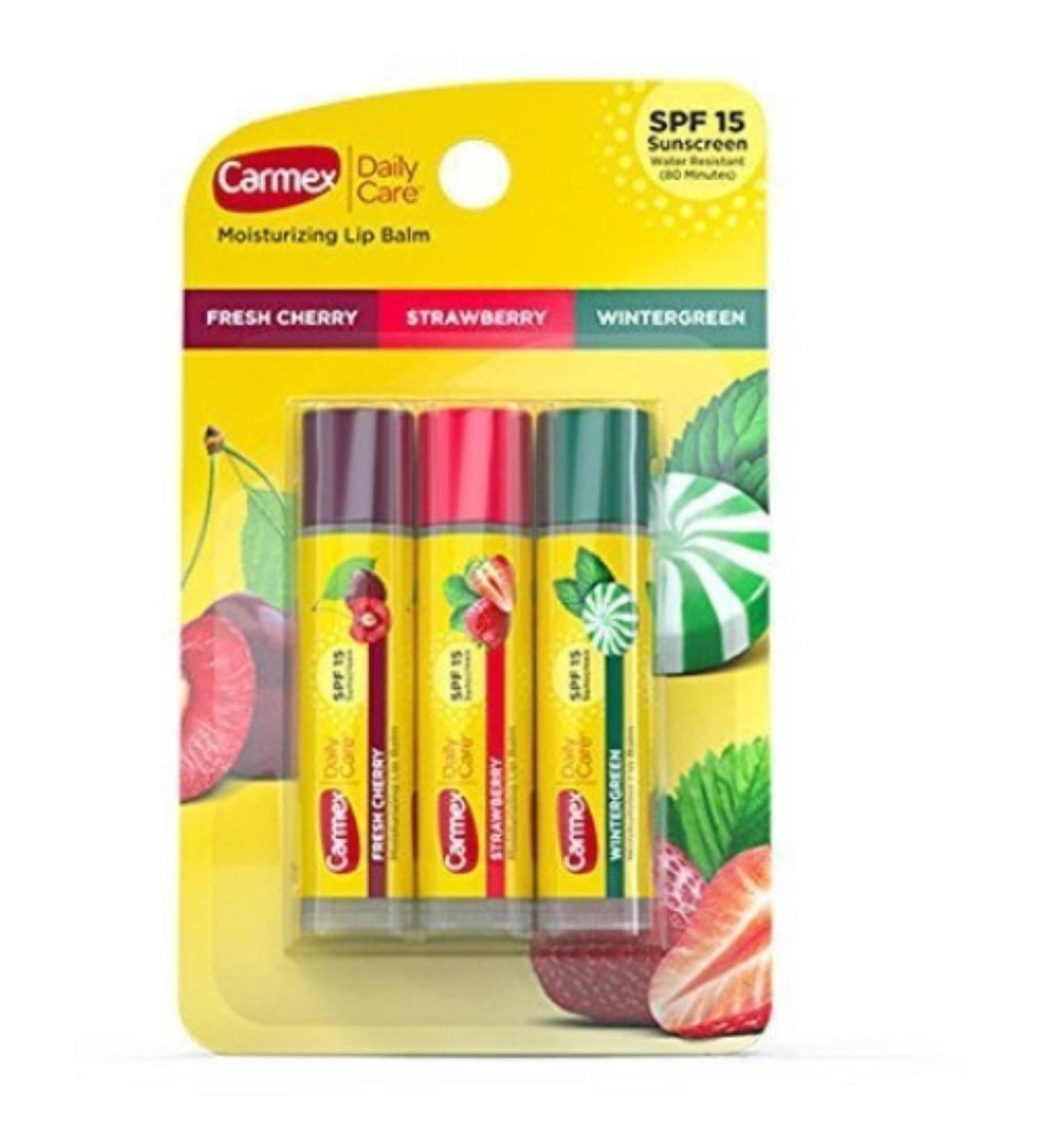 Carmex Daily Care SPF15 Variety Pack - 12 Sticks - Buy Online on GoSupps.com